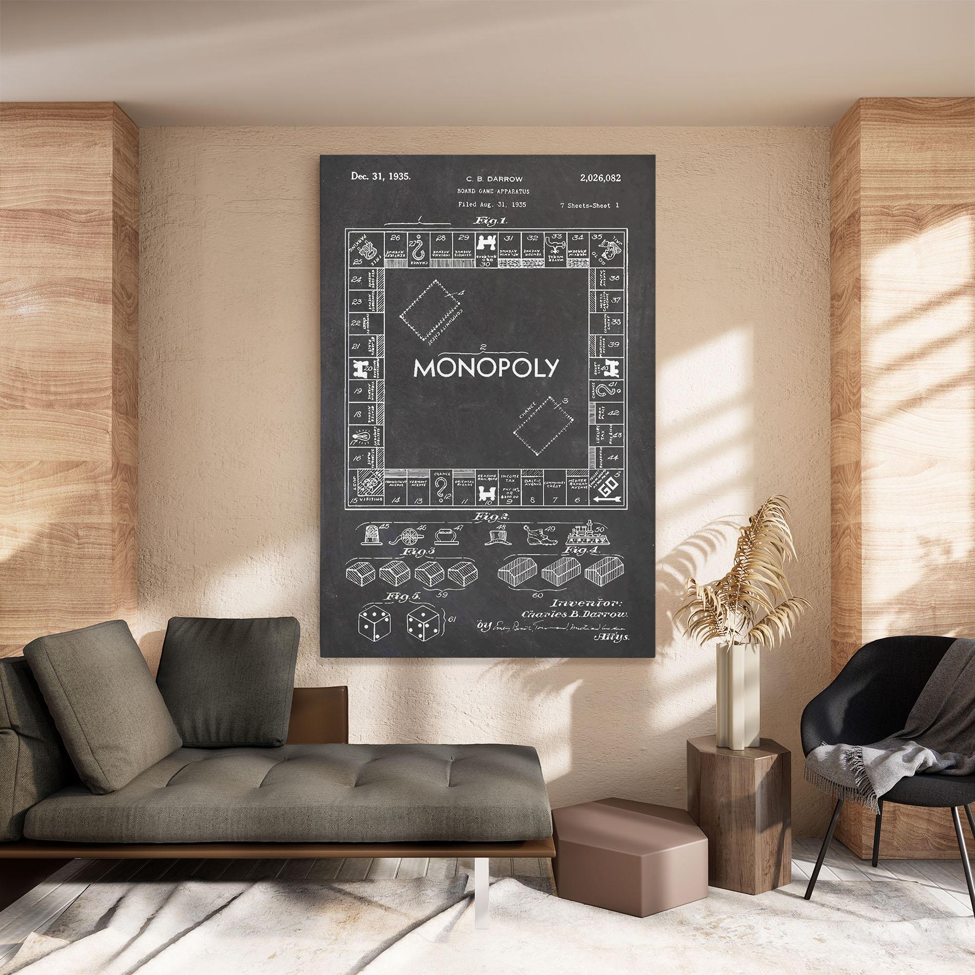 Leinwandbild Monopoly Board mockup 8