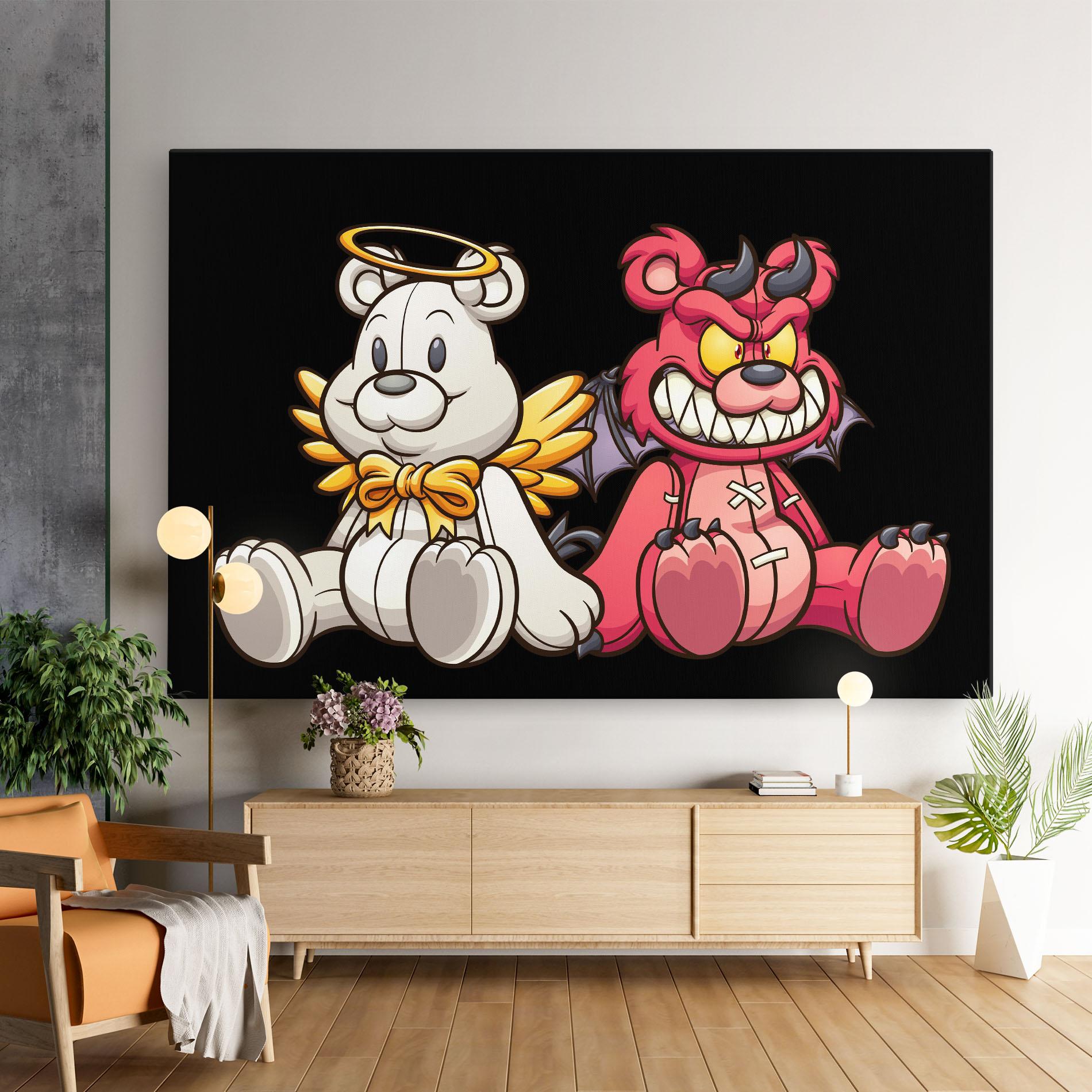 Leinwandbild Angel Bear mockup 9