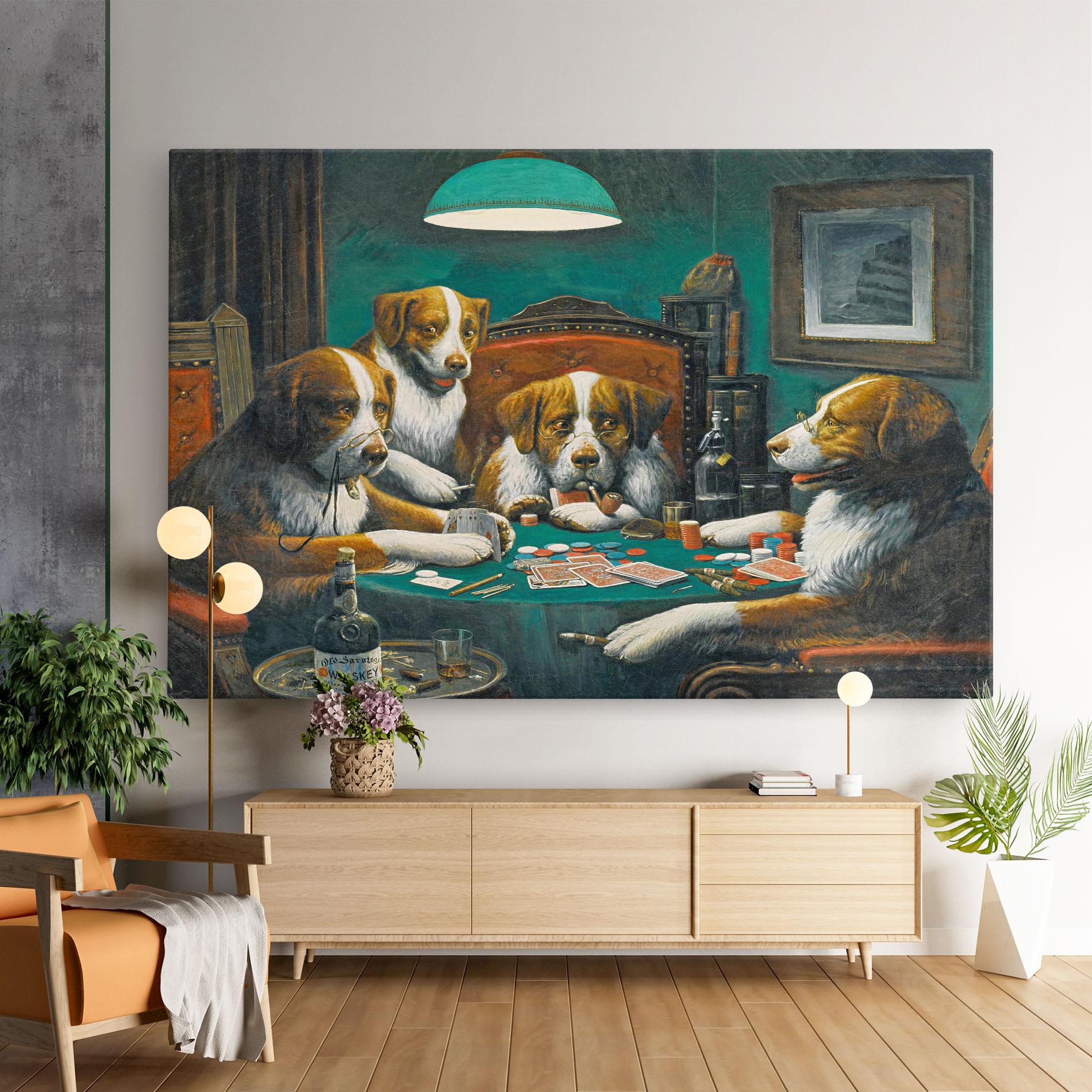 Leinwandbild Poker Game mockup 9