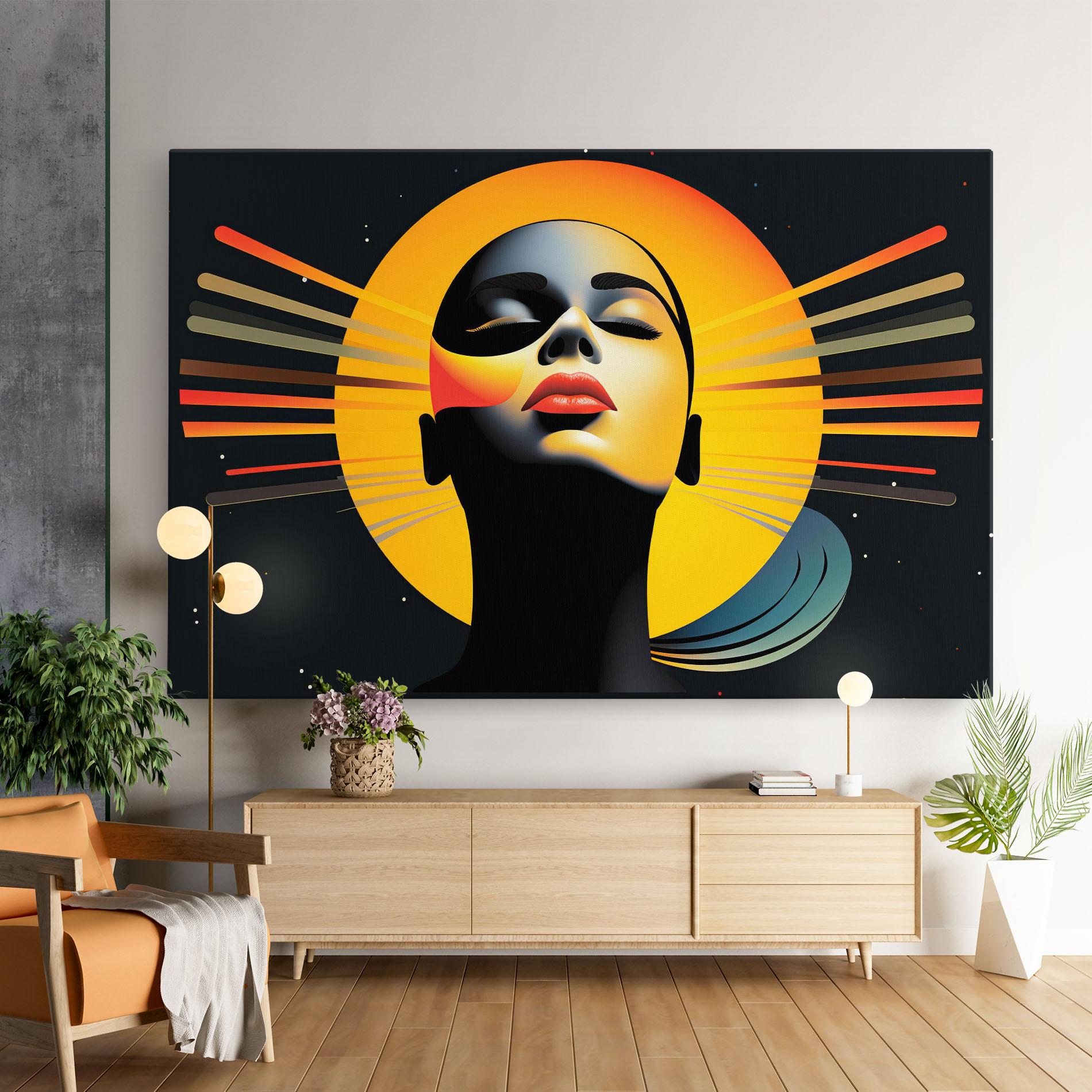 Leinwandbild Synthetic Dreamy Profile mockup 9