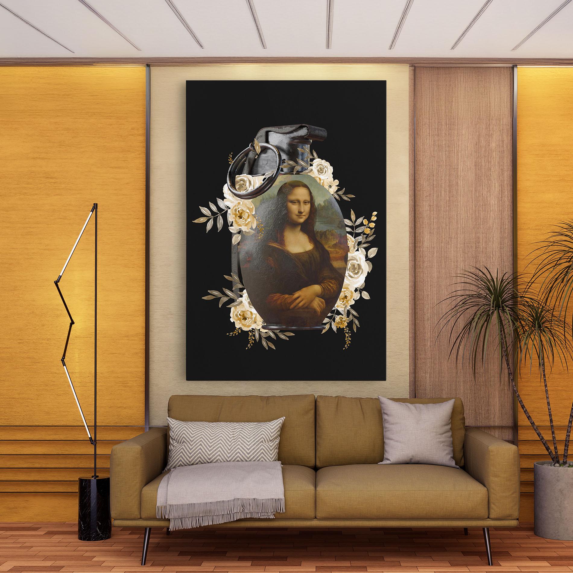 Leinwandbild Monalisa Bomb mockup 9
