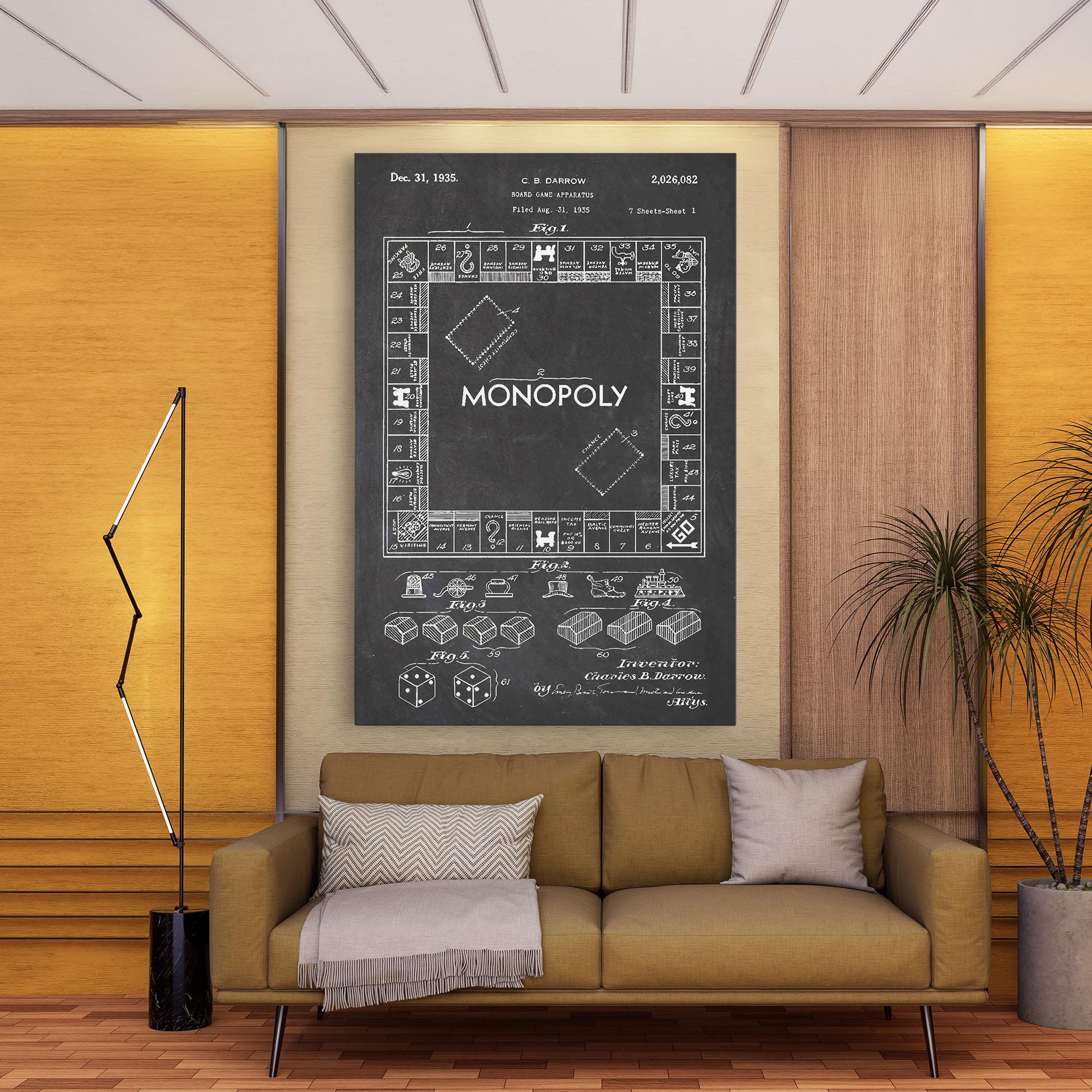 Leinwandbild Monopoly Board mockup 9