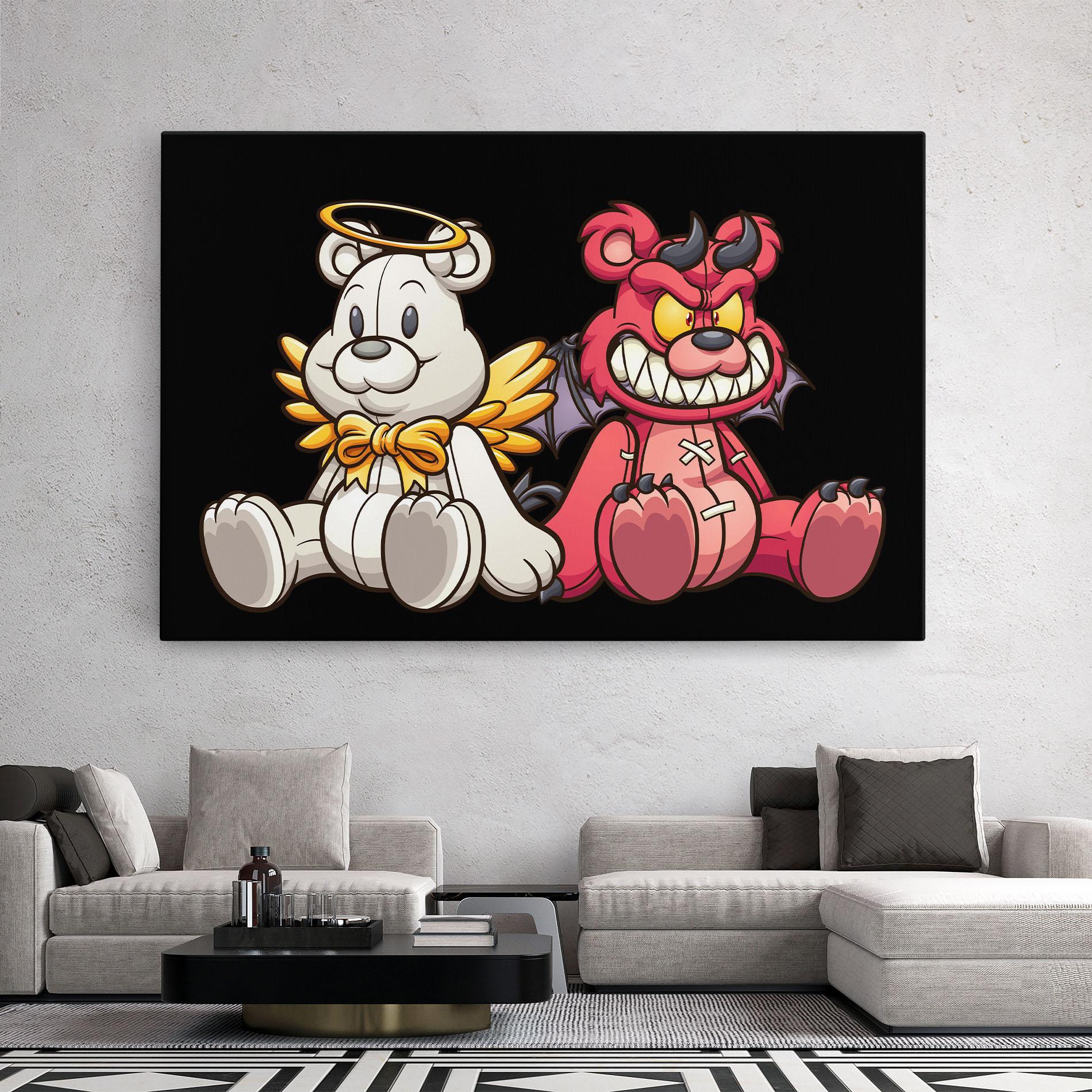 Leinwandbild Angel Bear mockup 2