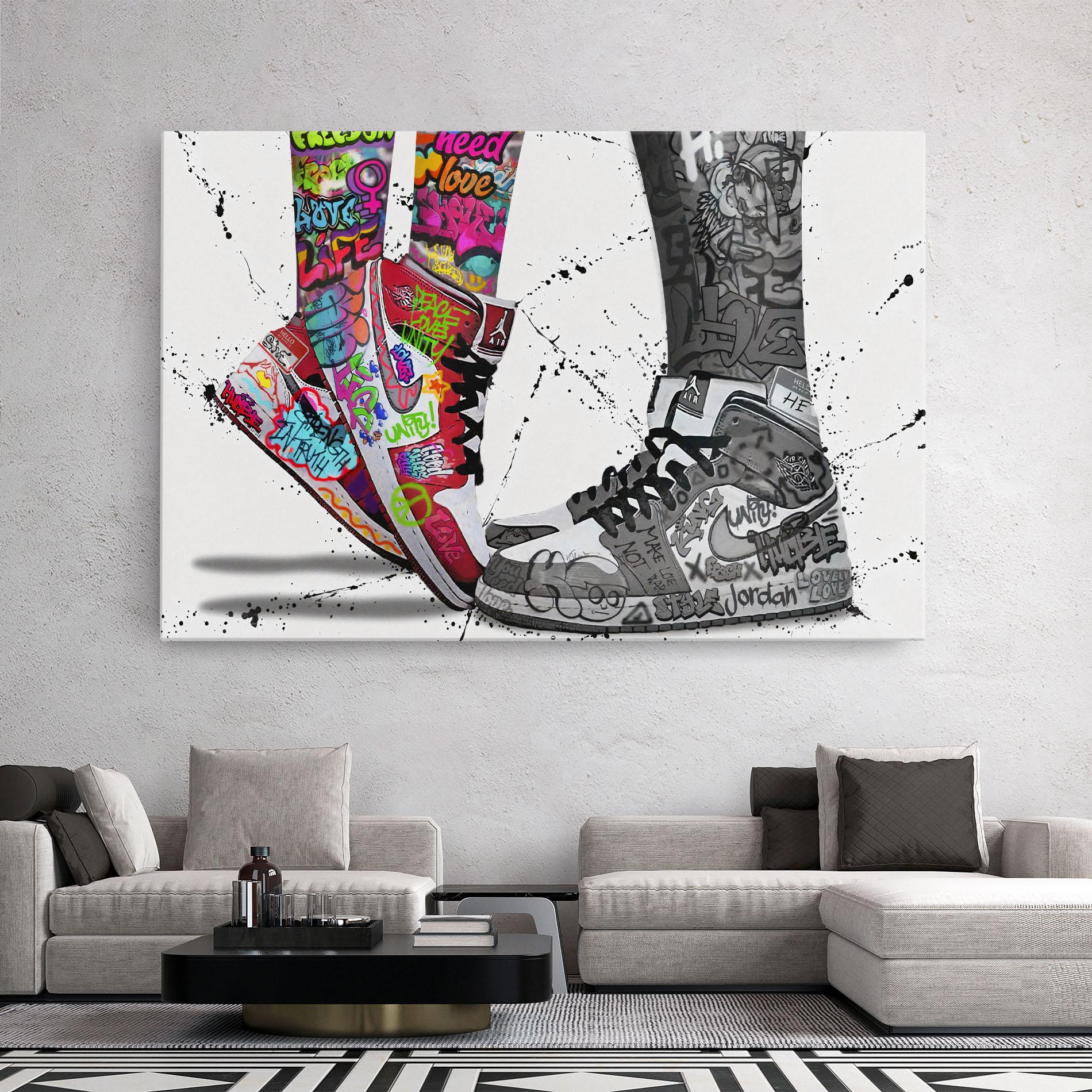 Leinwandbild Love On My Toes mockup 2