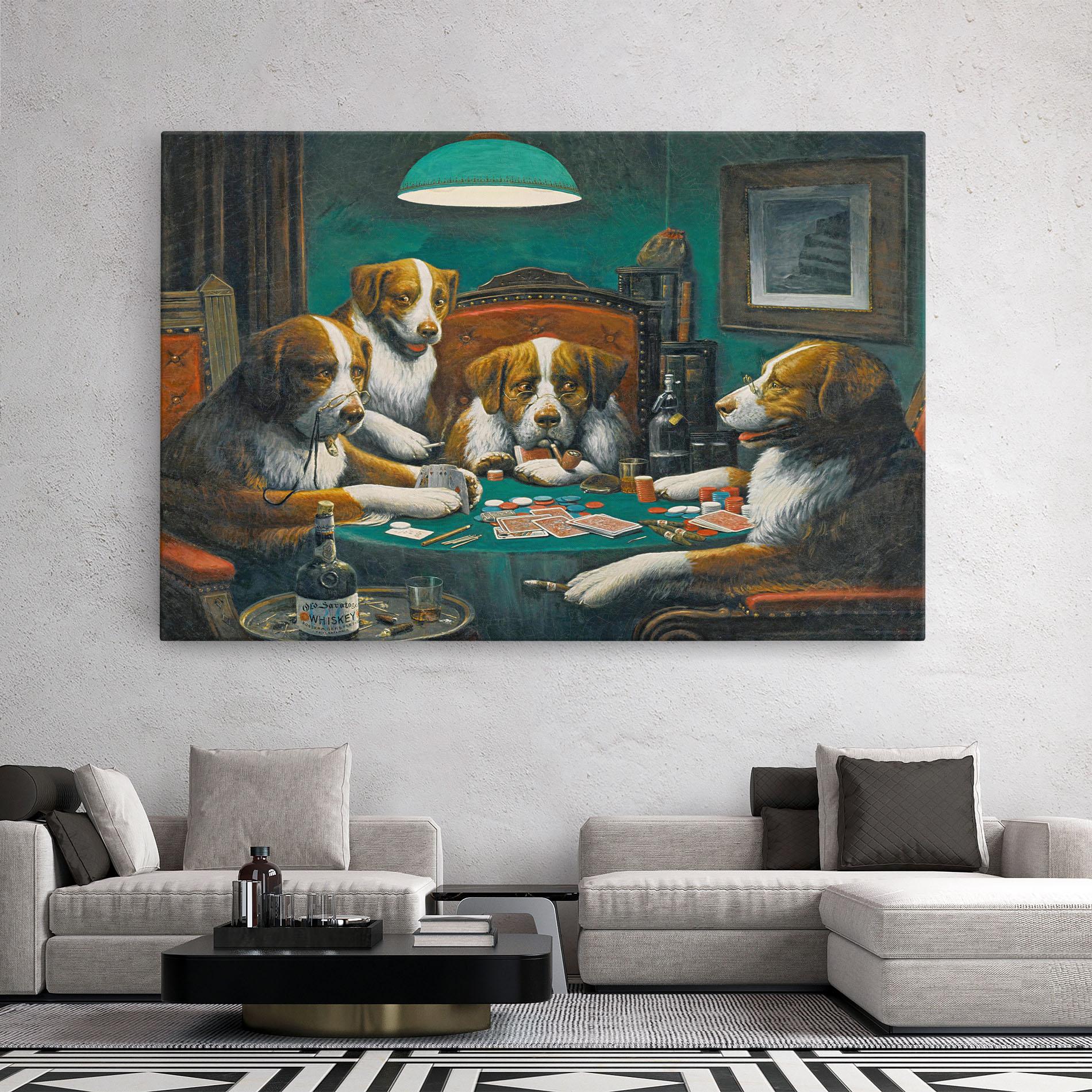 Leinwandbild Poker Game mockup 2