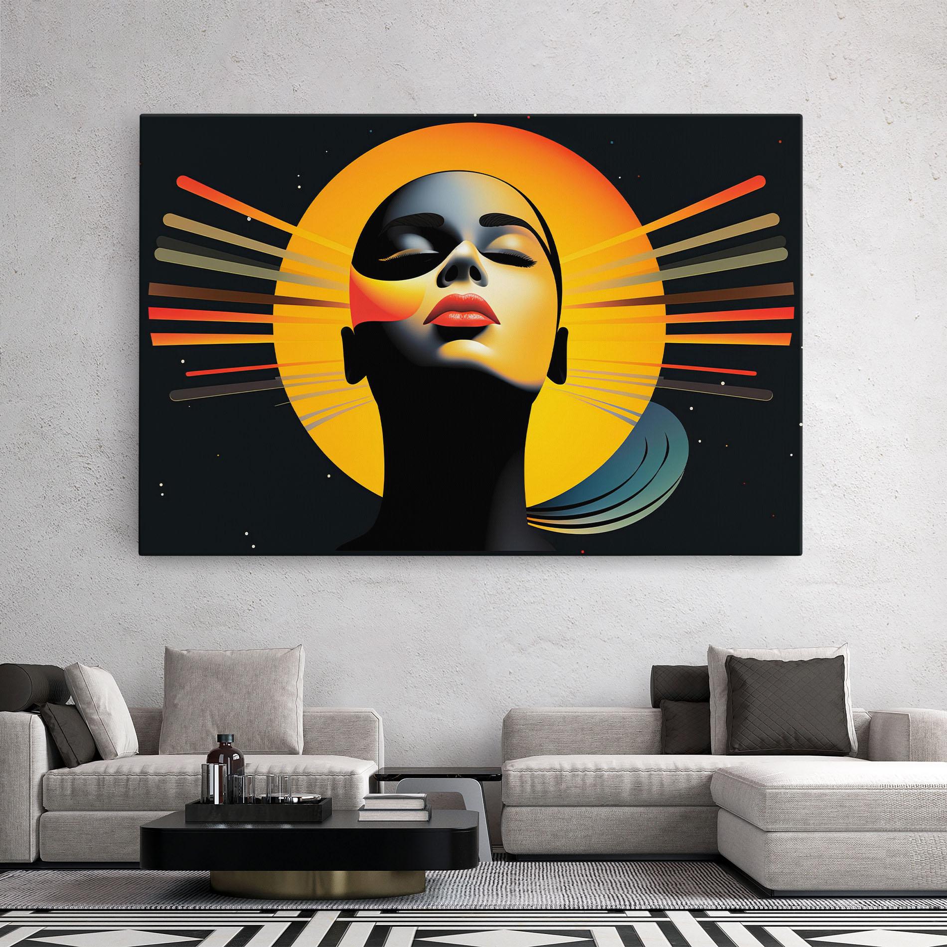 Leinwandbild Synthetic Dreamy Profile mockup 2