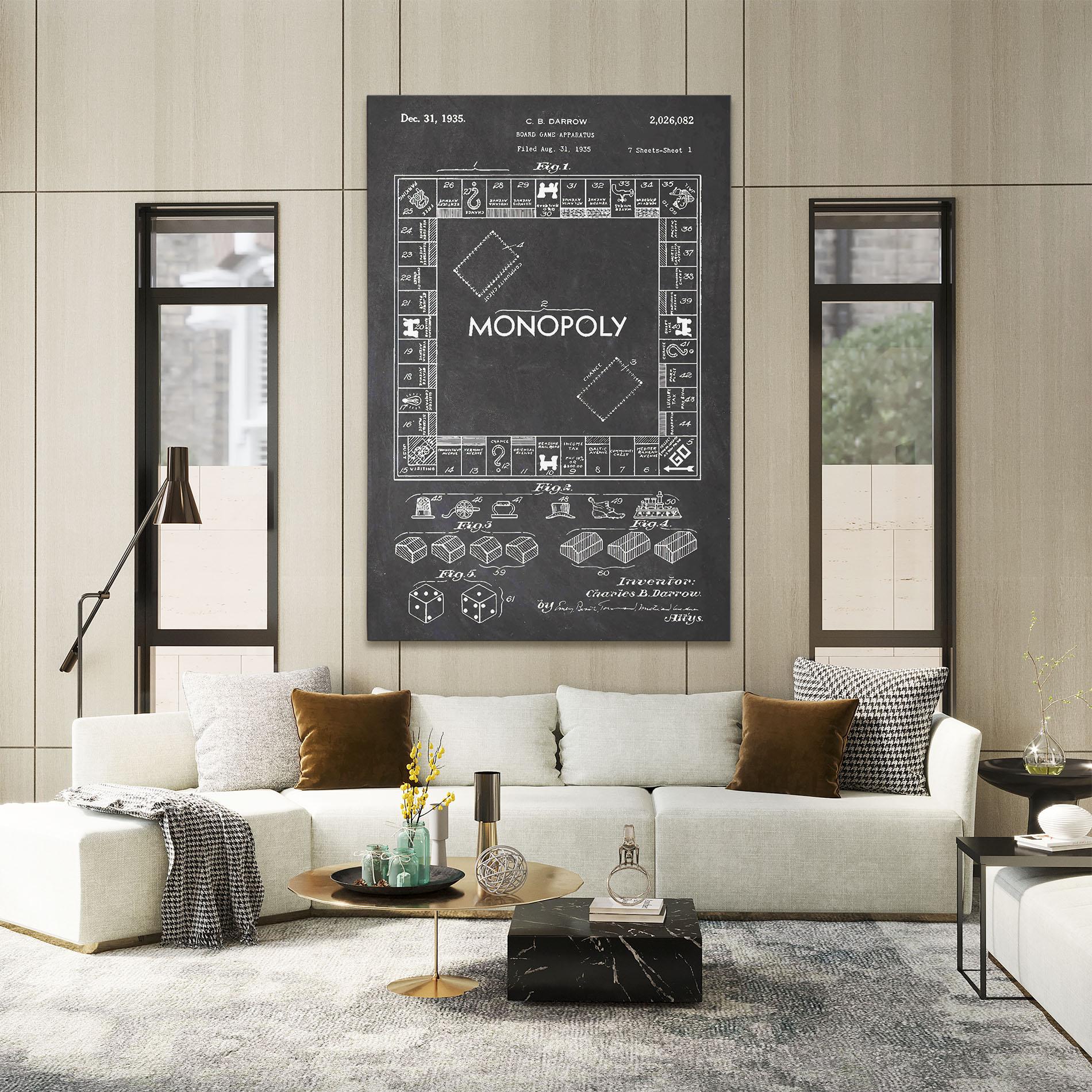 Leinwandbild Monopoly Board mockup 2