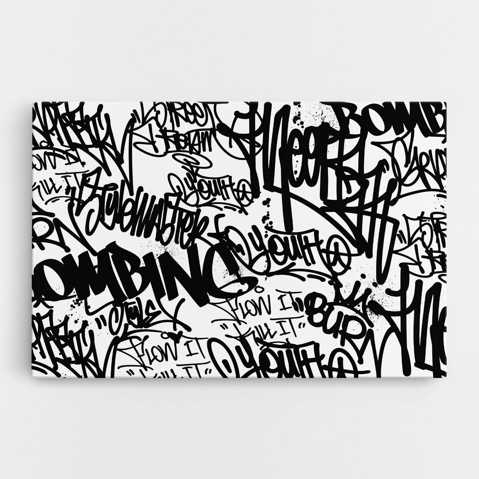 Leinwandbild Black Tags mockup 0