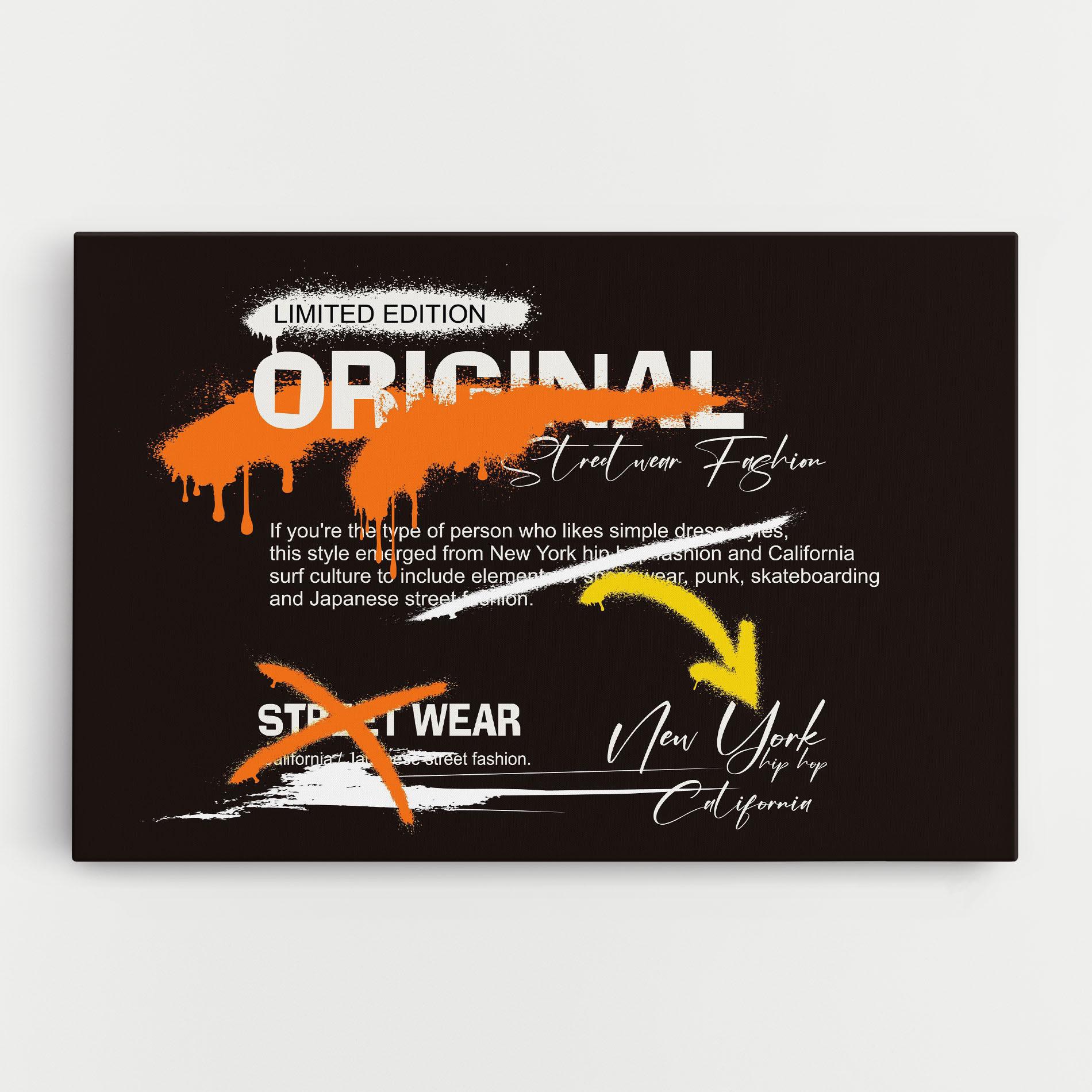 Leinwandbild Original Style Graffiti mockup 0