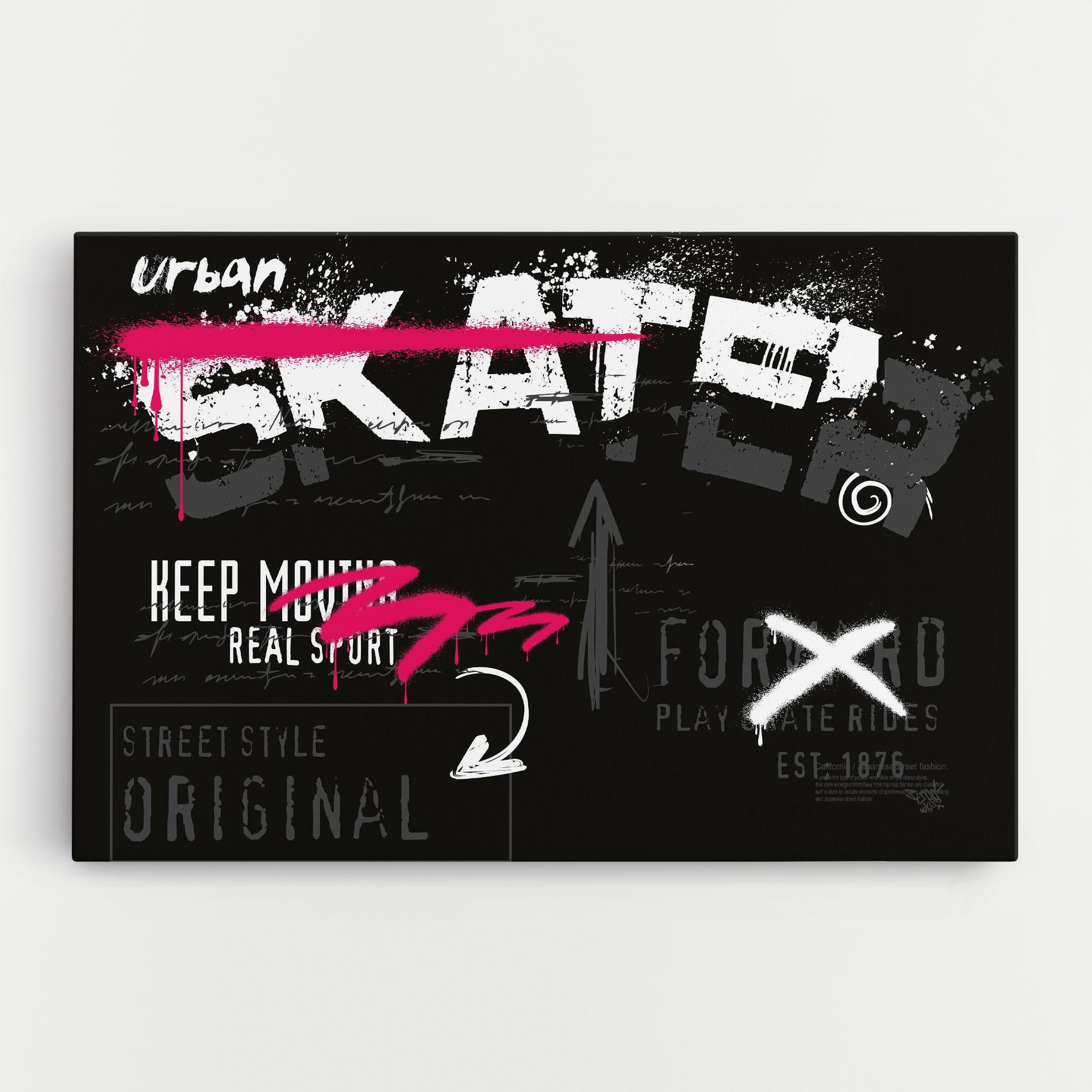 Leinwandbild Skater Spray mockup 0