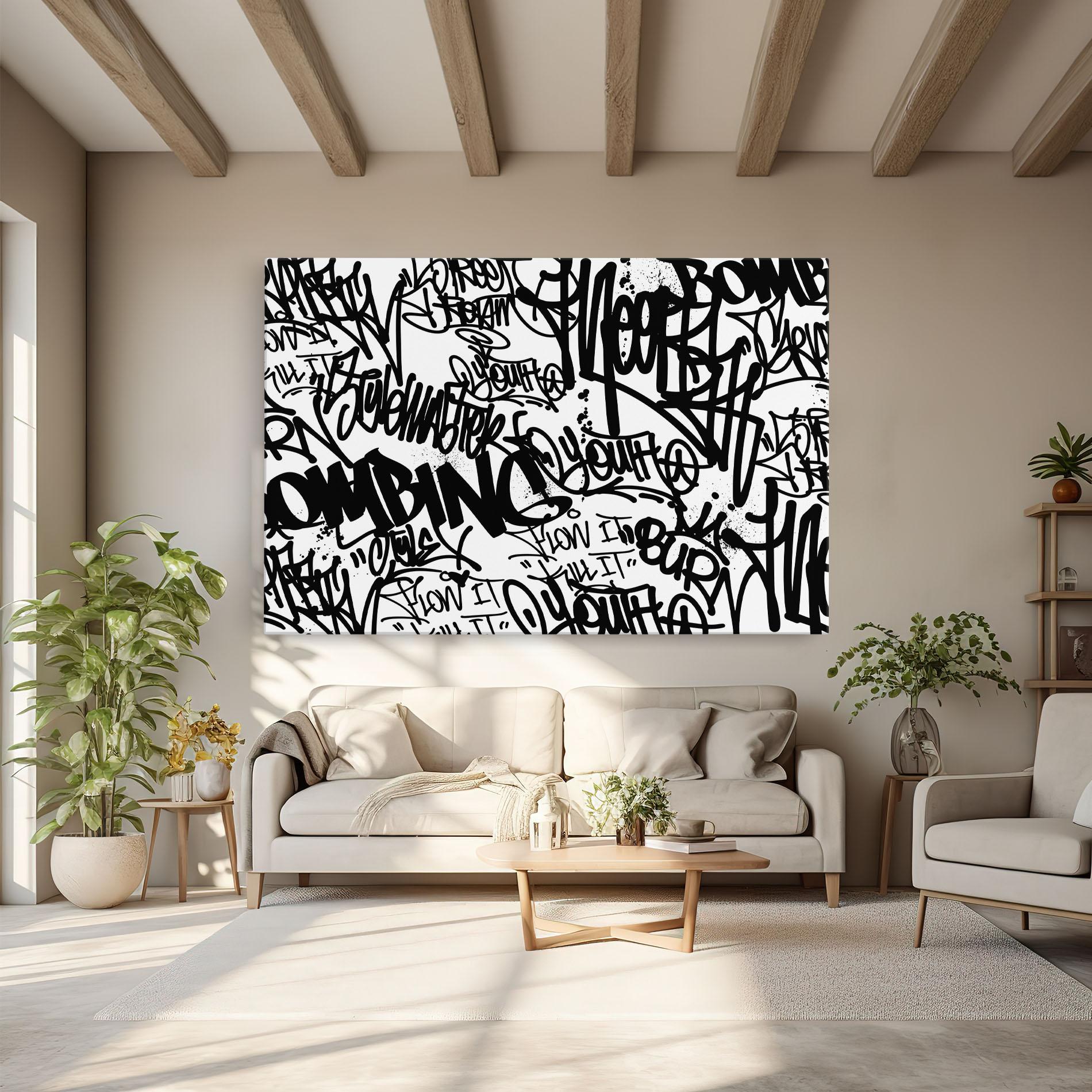 Leinwandbild Black Tags mockup 6