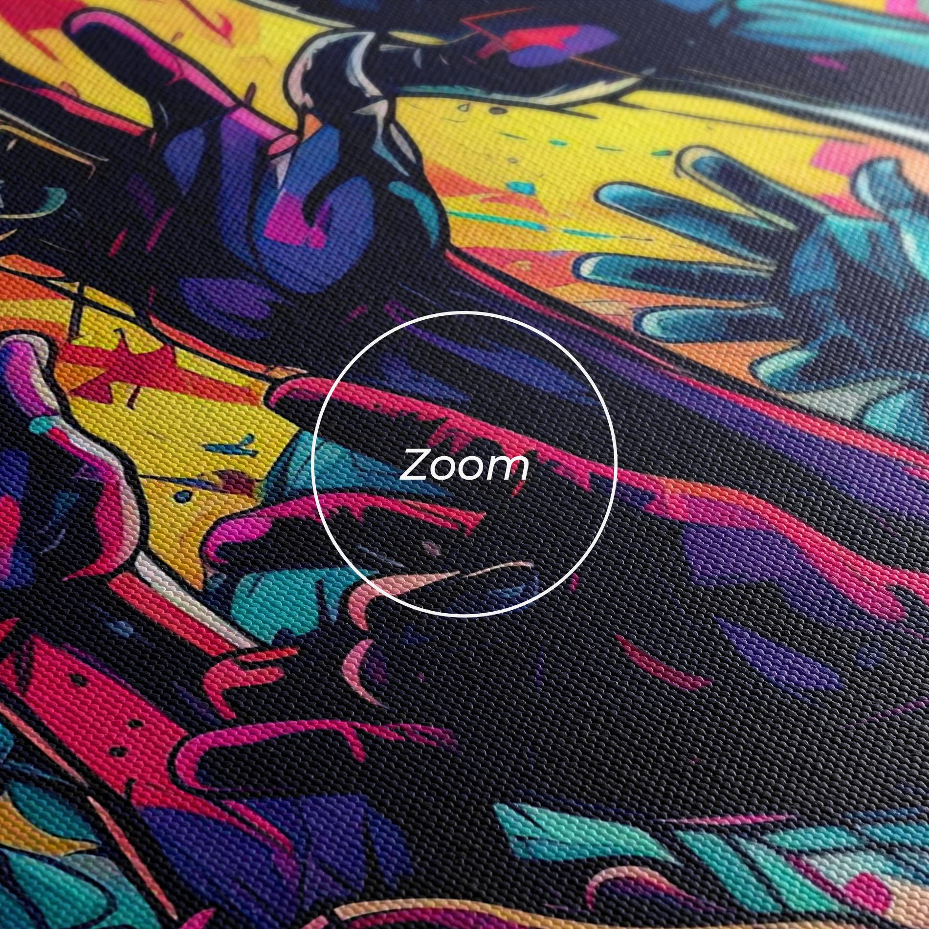 Leinwandbild Graffiti Animals mockup 3