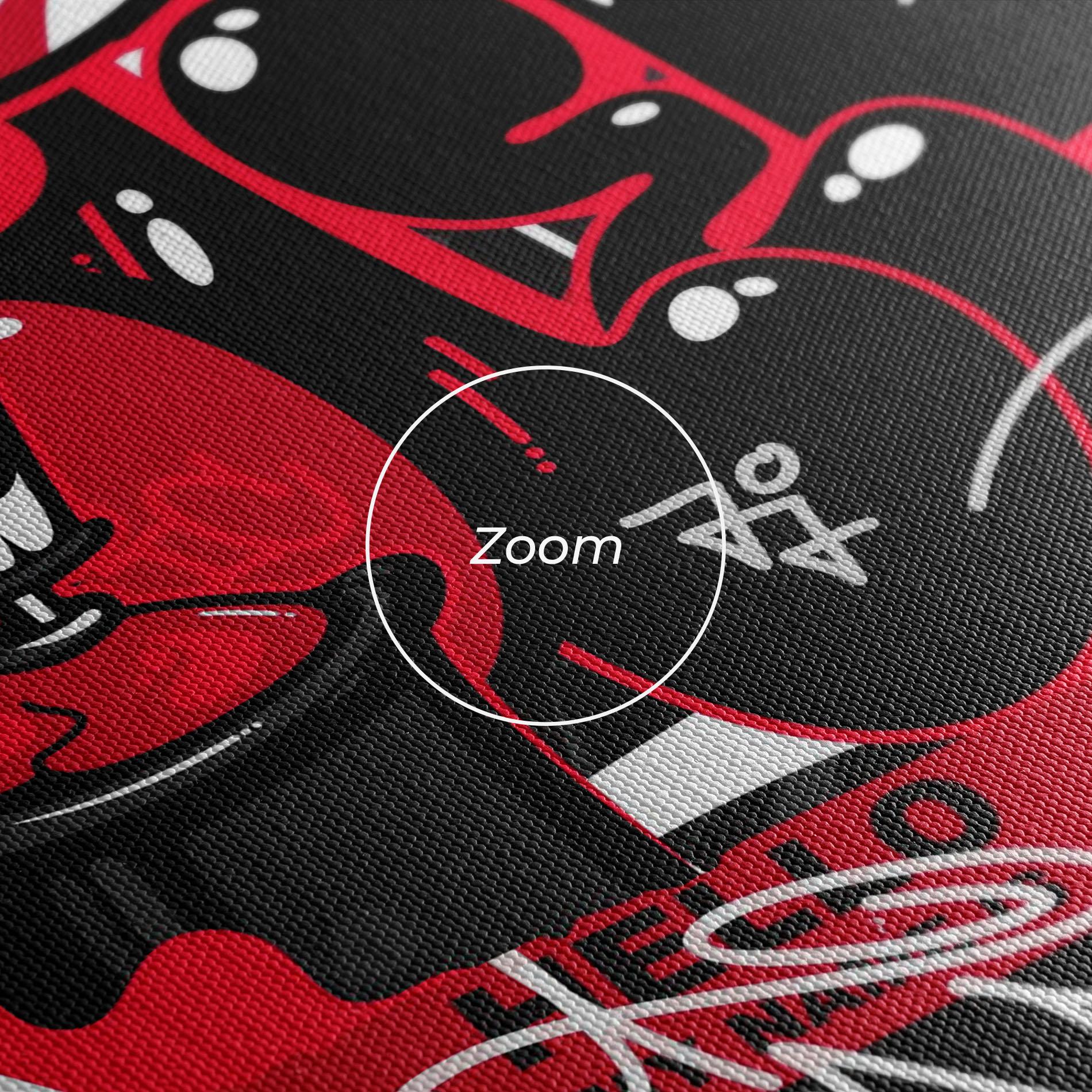 Leinwandbild Hip Hop Graffiti mockup 3