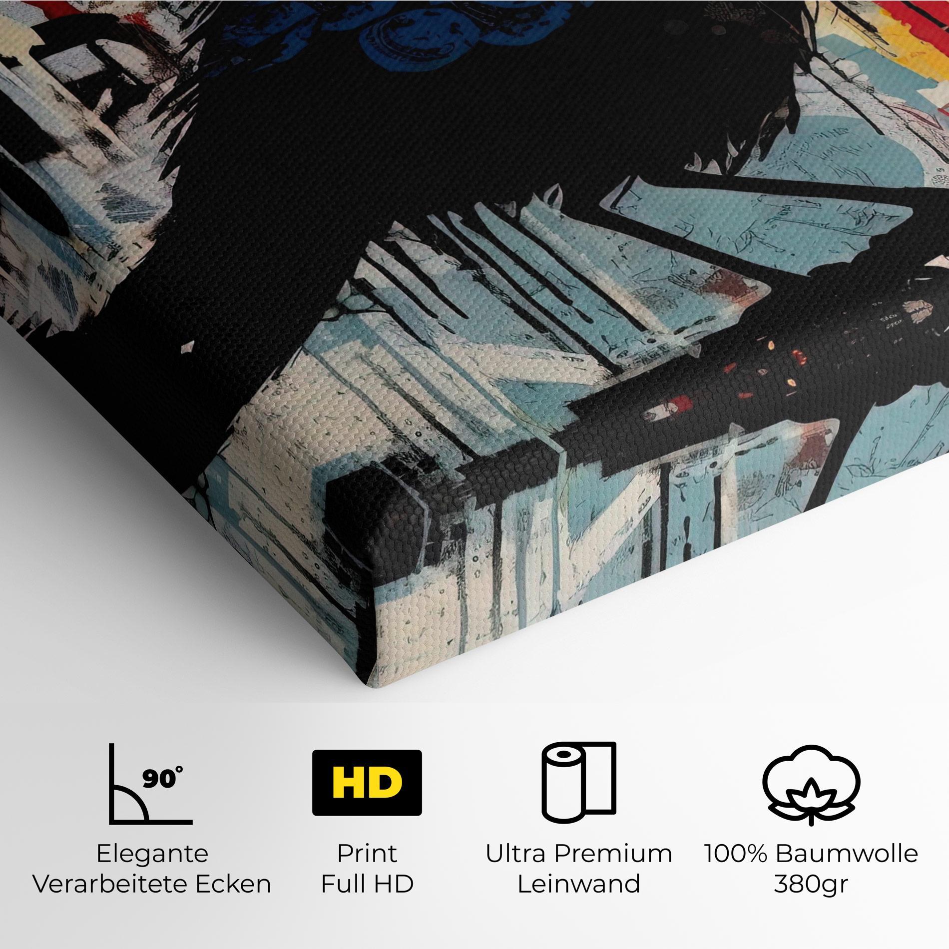 Leinwandbild Bird Old Doodle mockup 4