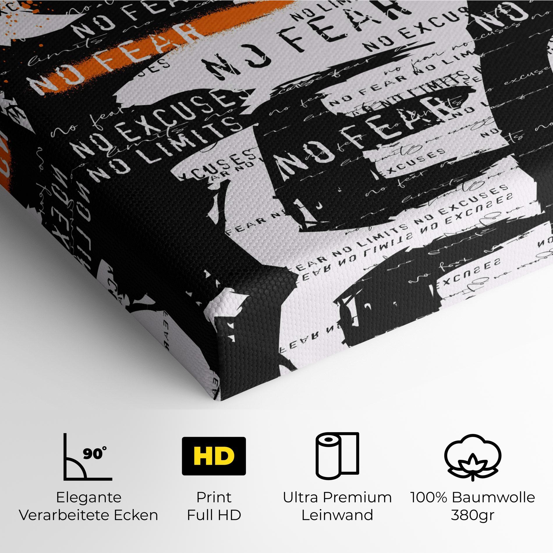Leinwandbild No Fear Graffiti mockup 4