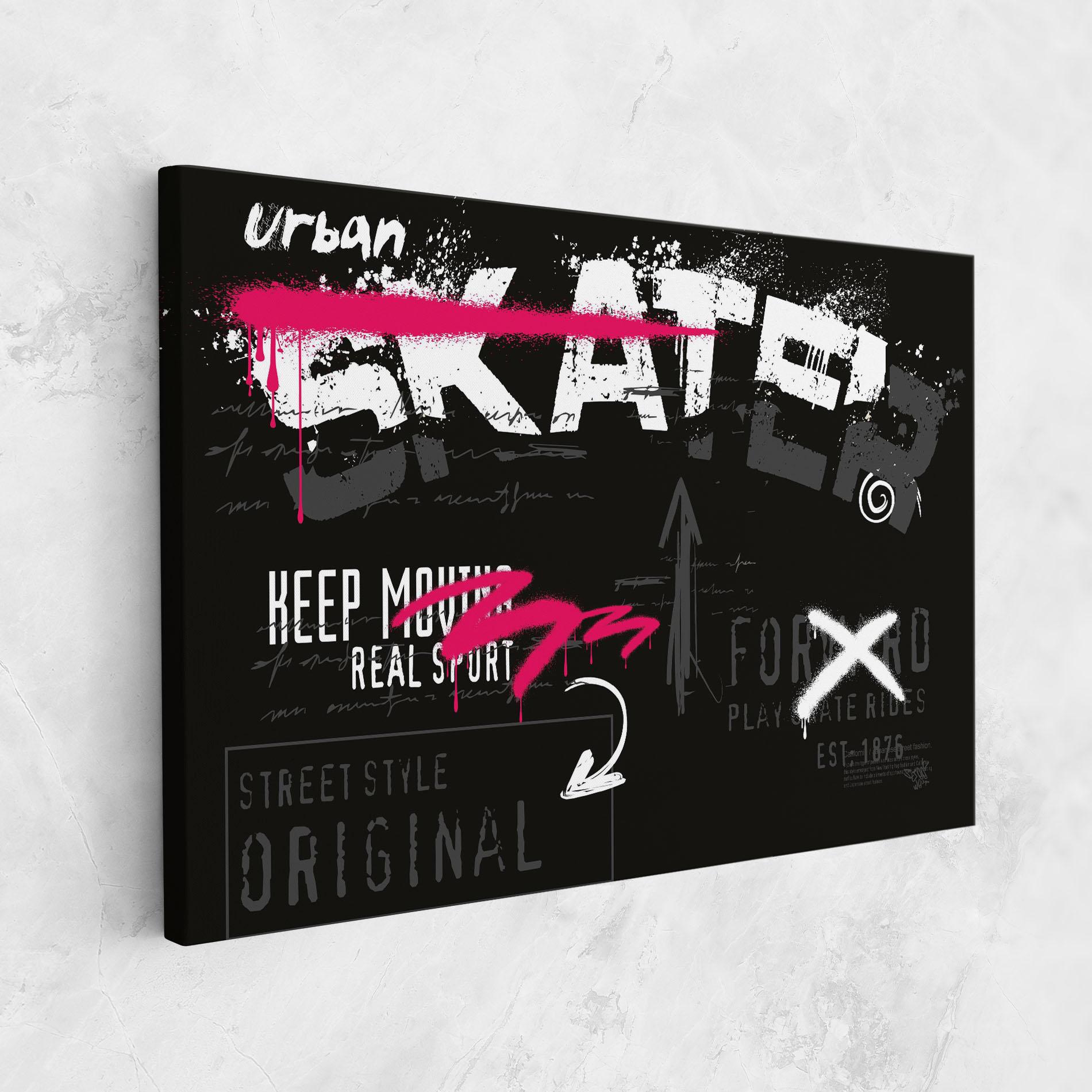 Leinwandbild Skater Spray mockup 1
