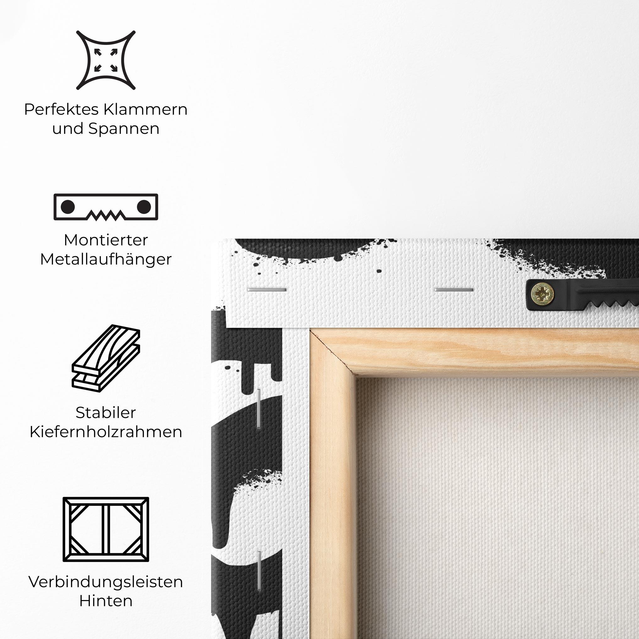 Leinwandbild Graffiti Savage mockup 5