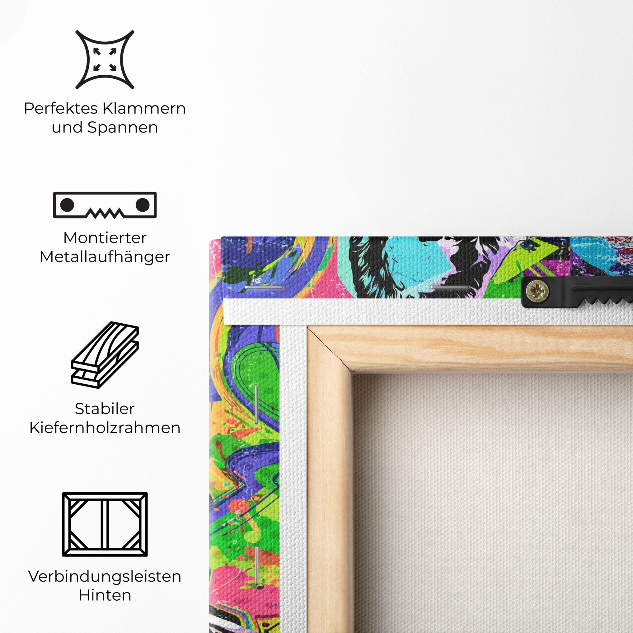 Leinwandbild Graffity Bulldog mockup 5