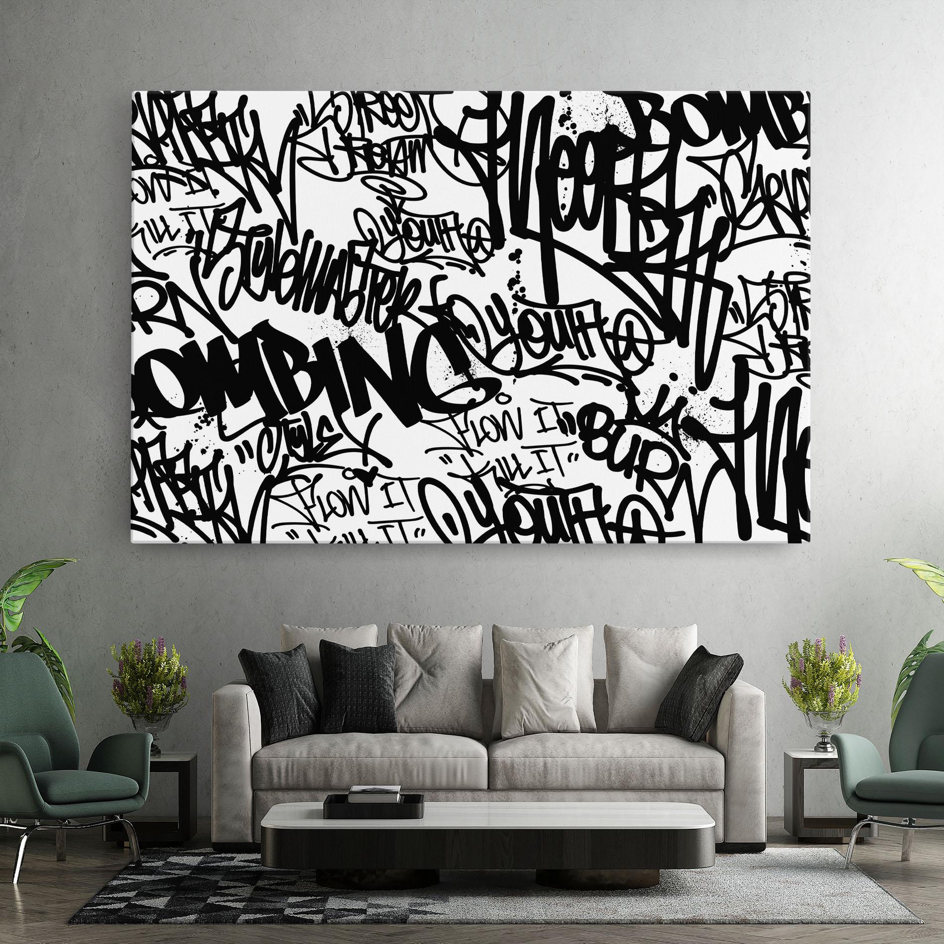 Leinwandbild Black Tags mockup 7