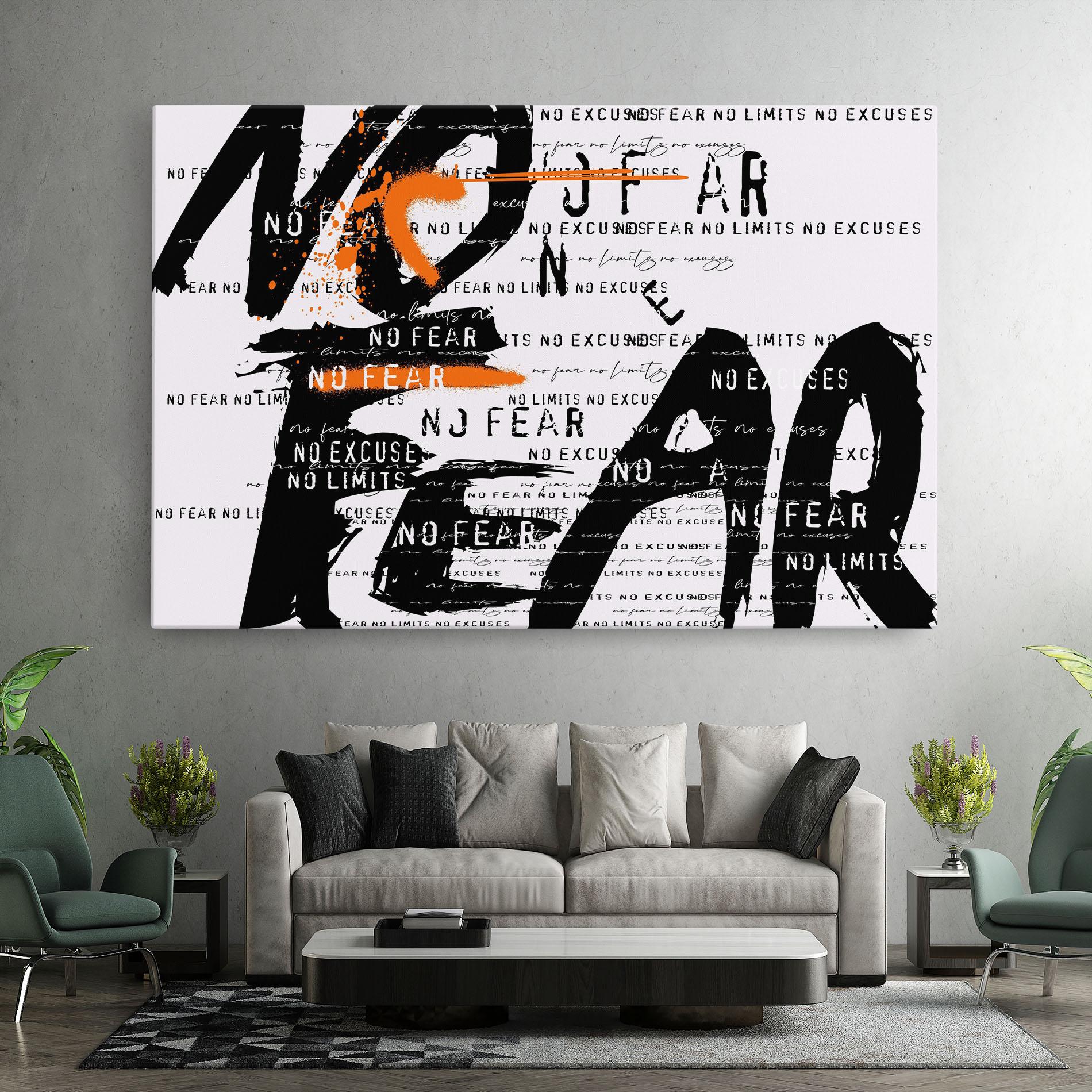 Leinwandbild No Fear Graffiti mockup 7