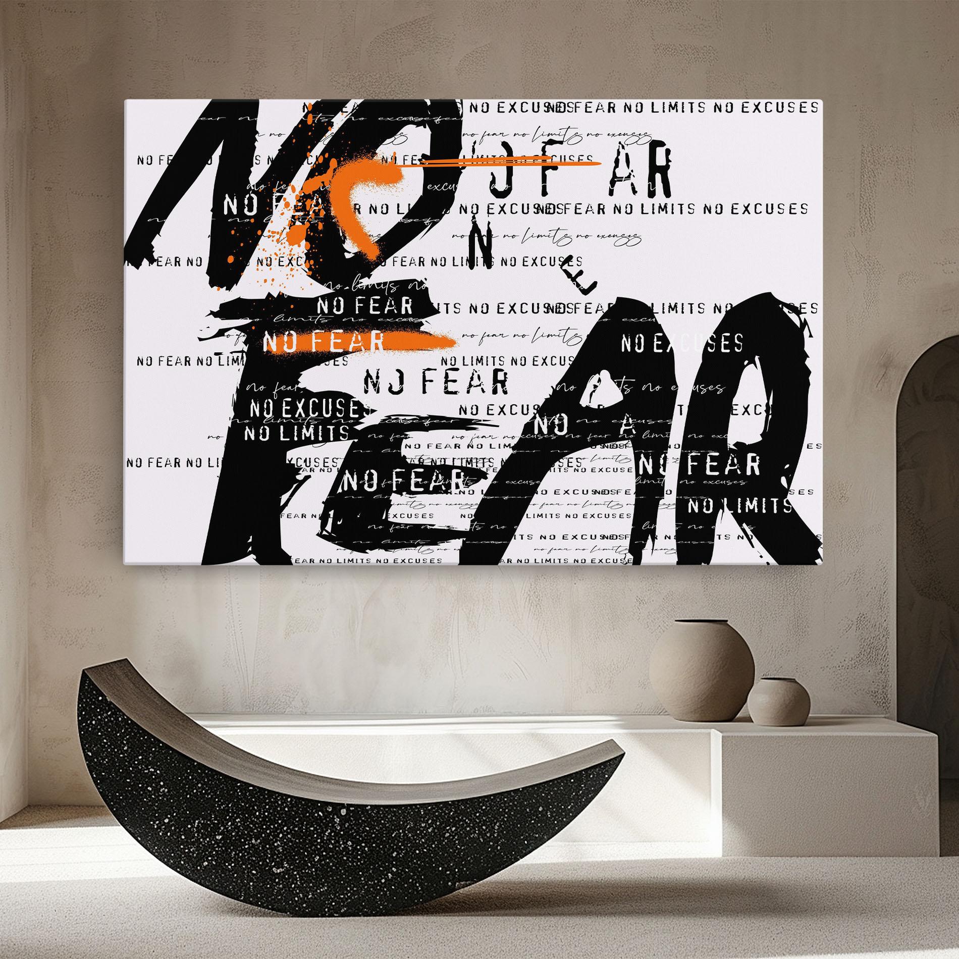 Leinwandbild No Fear Graffiti mockup 8