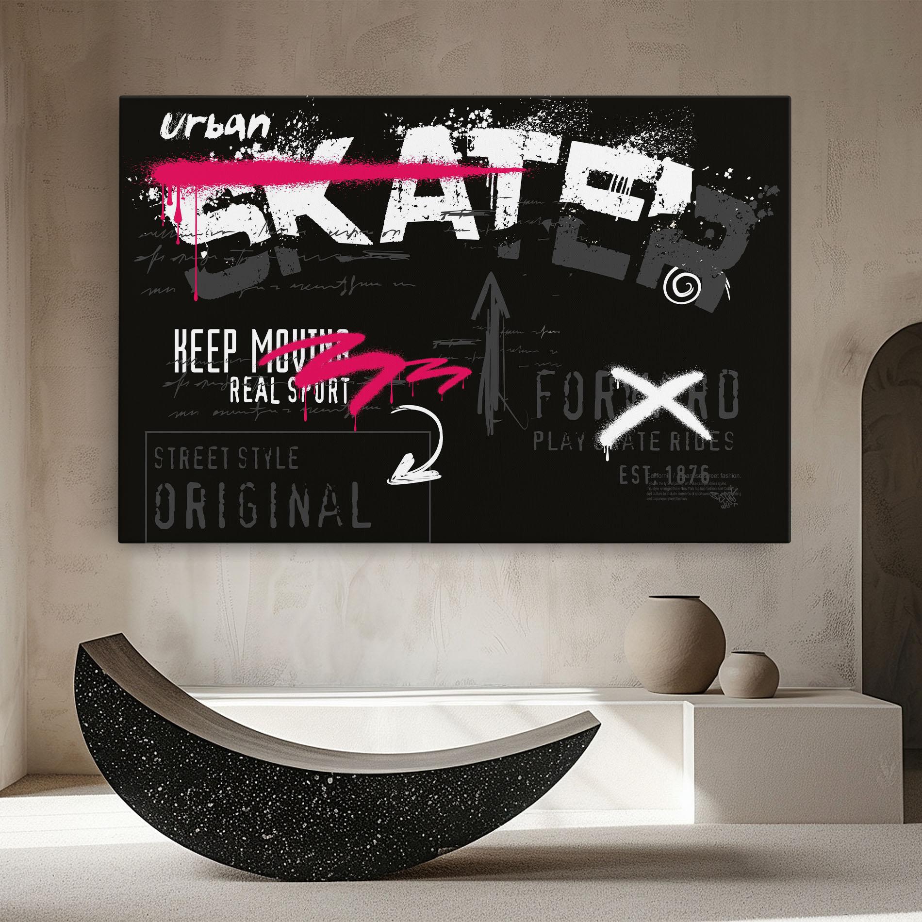 Leinwandbild Skater Spray mockup 8