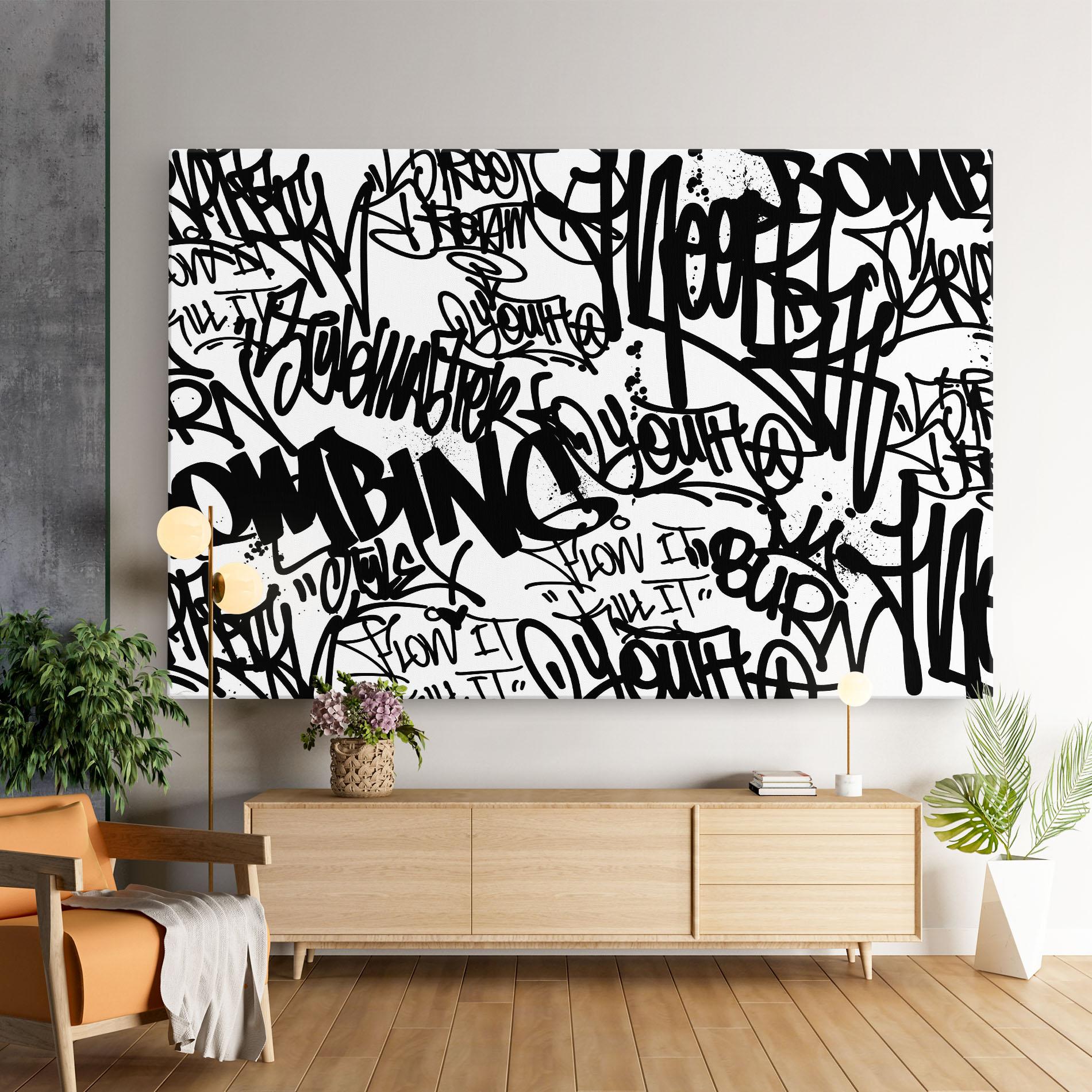 Leinwandbild Black Tags mockup 9