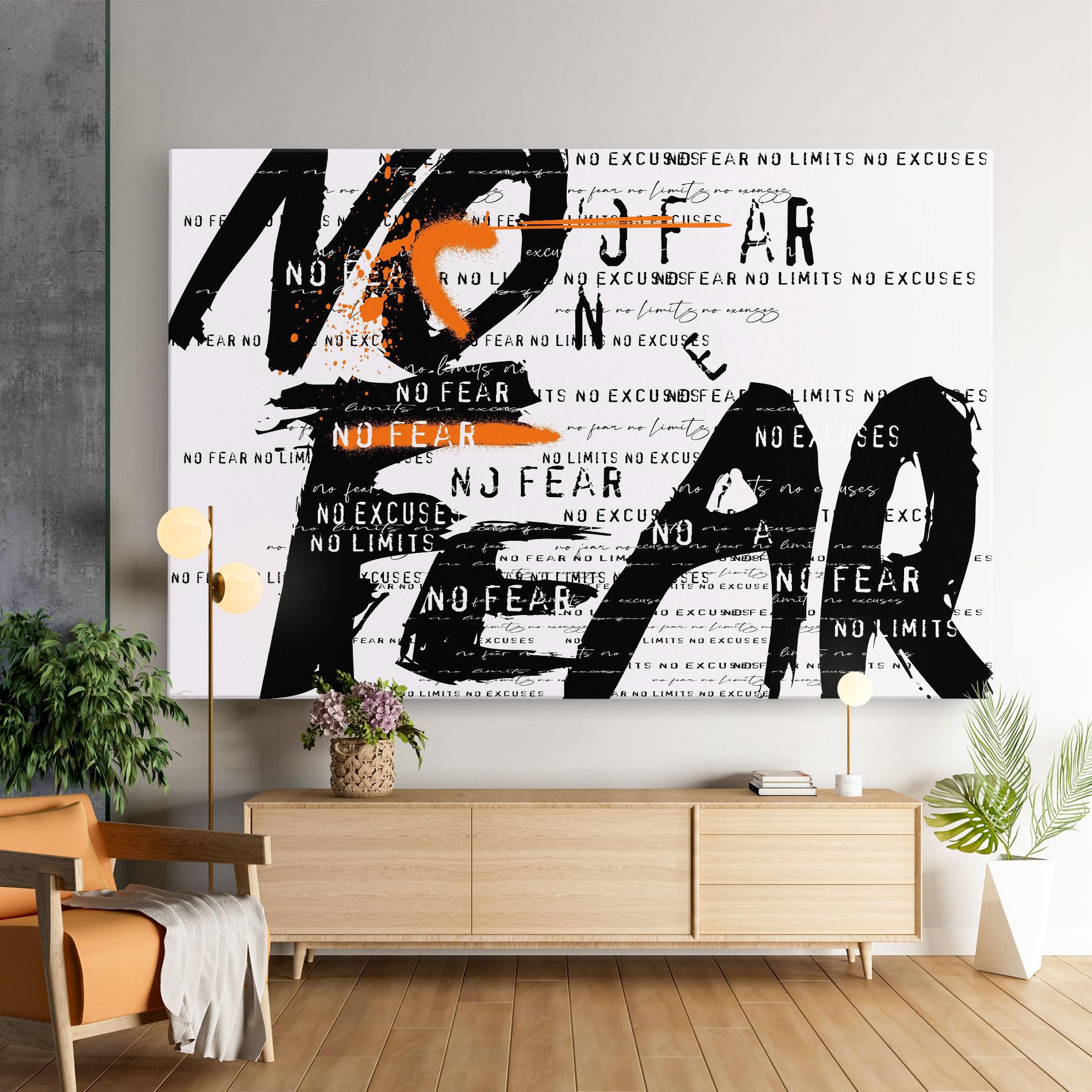 Leinwandbild No Fear Graffiti mockup 9