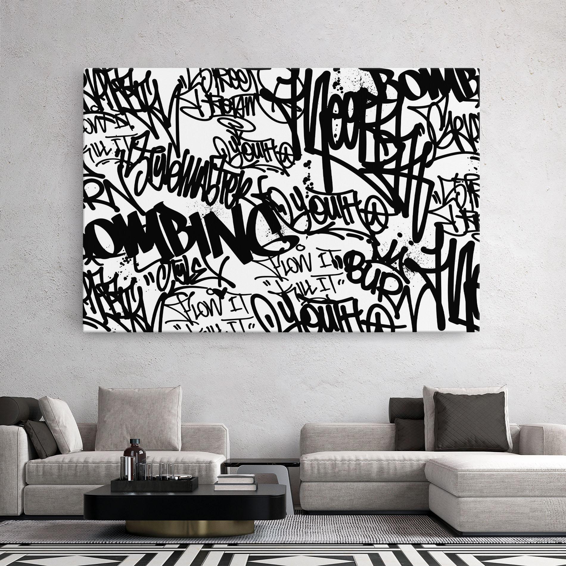 Leinwandbild Black Tags mockup 2