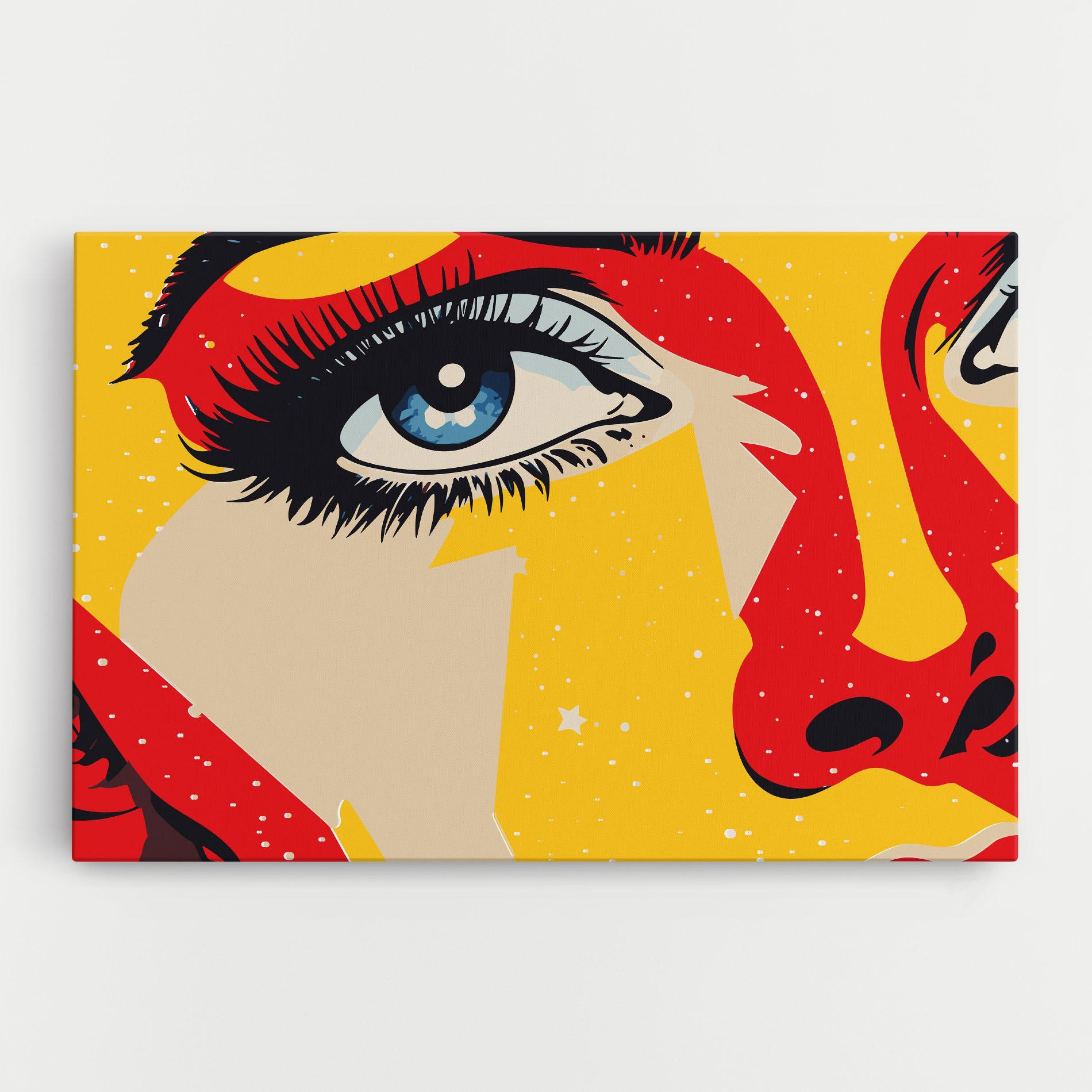 Leinwandbild Blue Pop Eye mockup 0