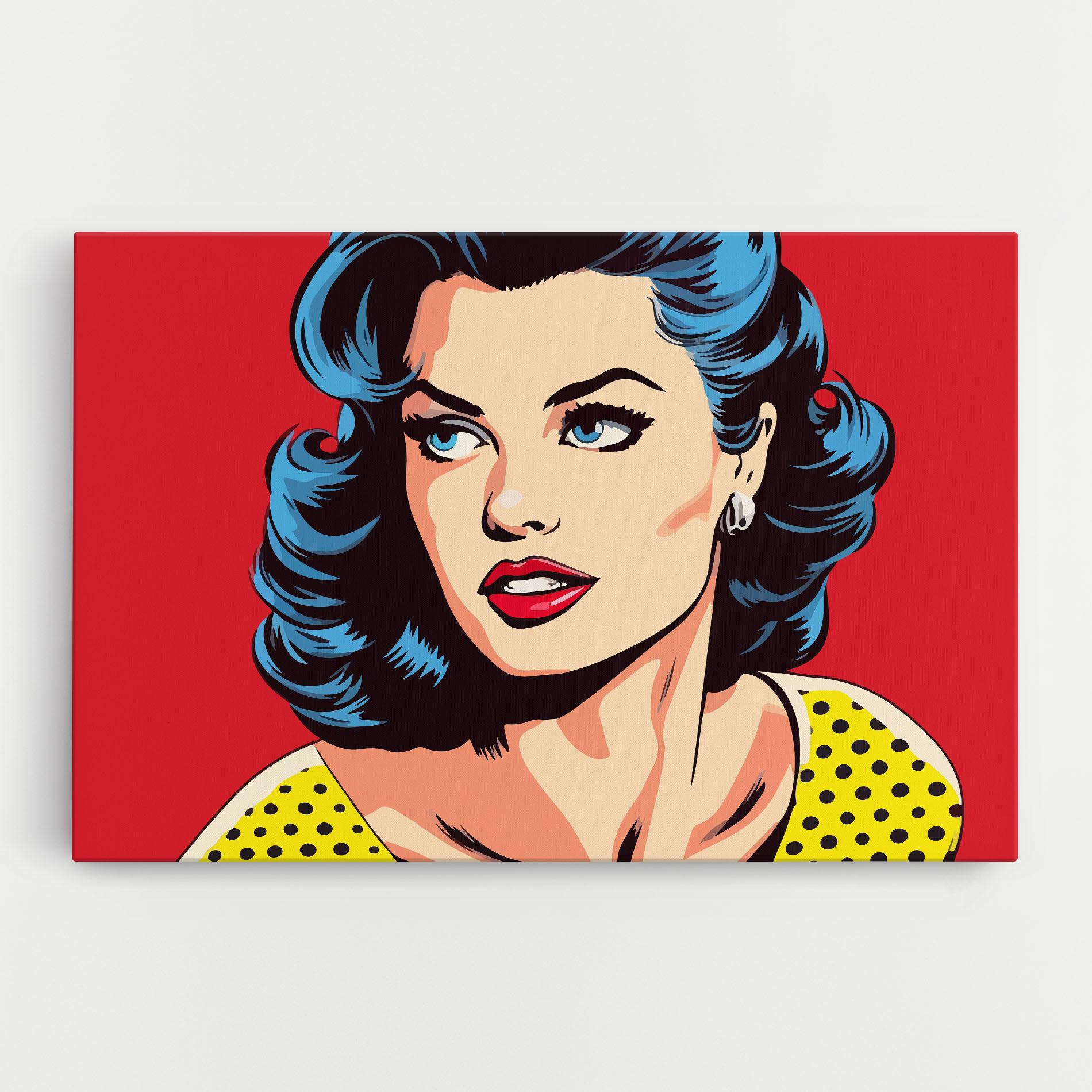 Leinwandbild Blue Pop Eyes mockup 0