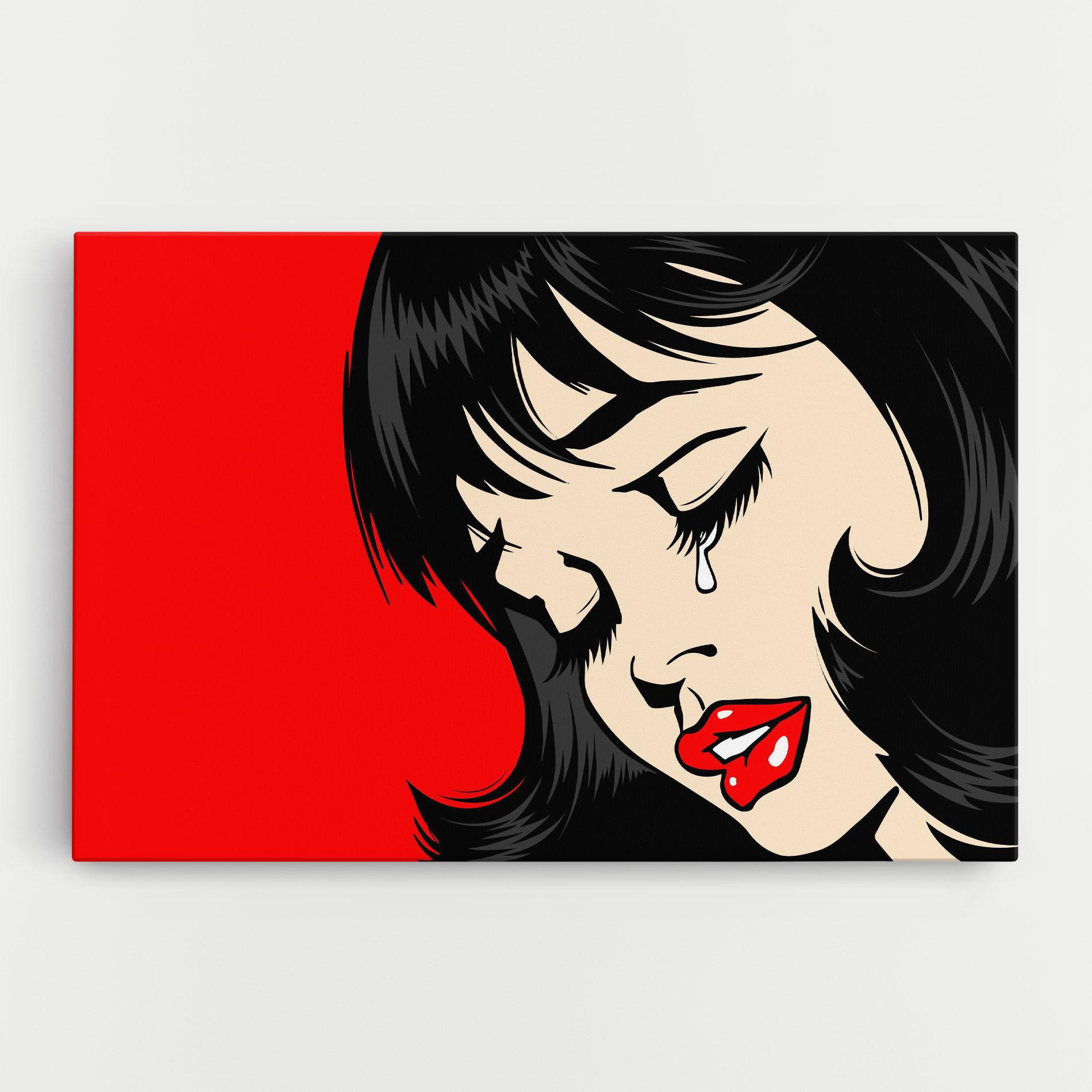 Leinwandbild Pop Crying mockup 0