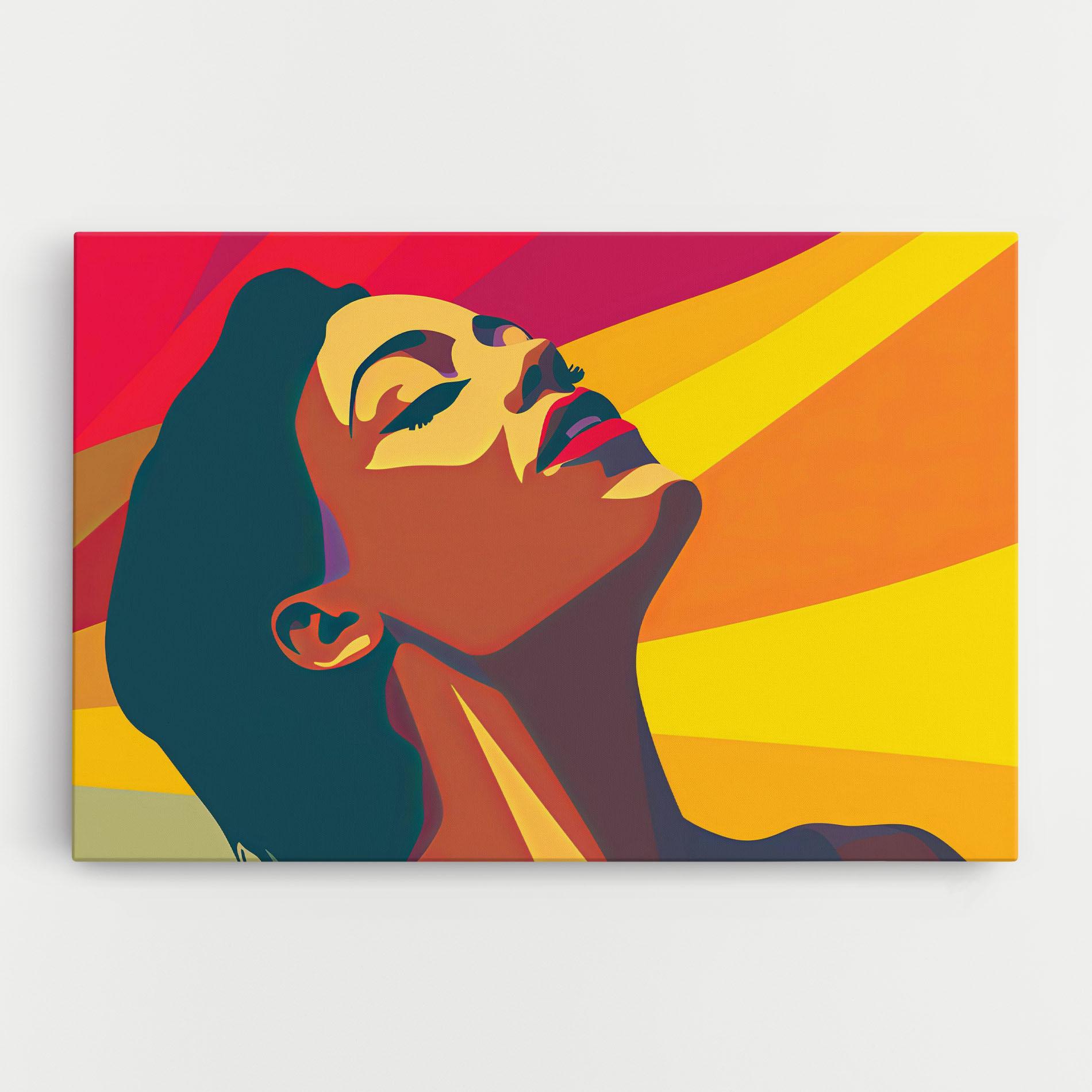 Leinwandbild Pop Female Color mockup 0