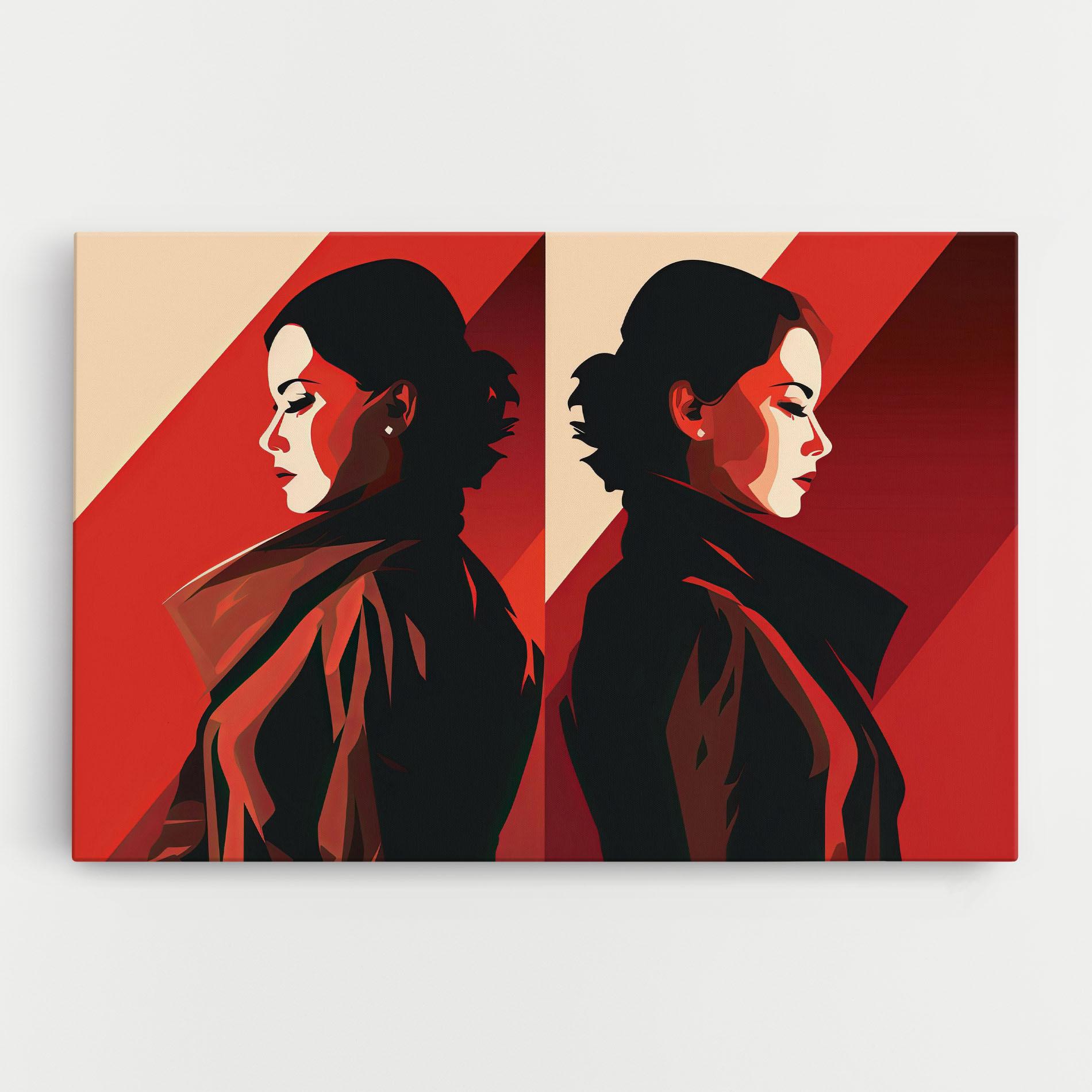 Leinwandbild Pop Outfit Lady mockup 0