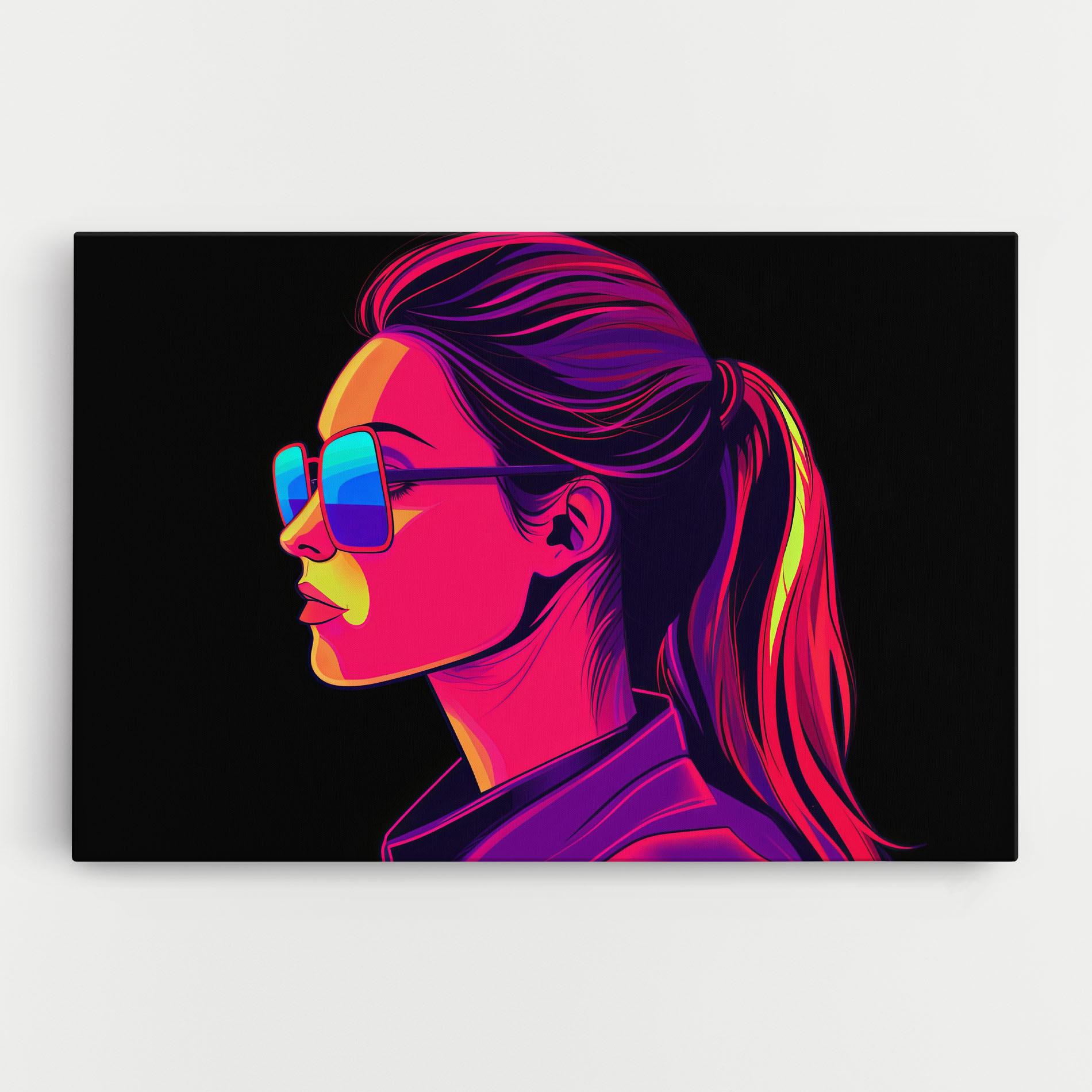 Leinwandbild Purple Pop Hair mockup 0