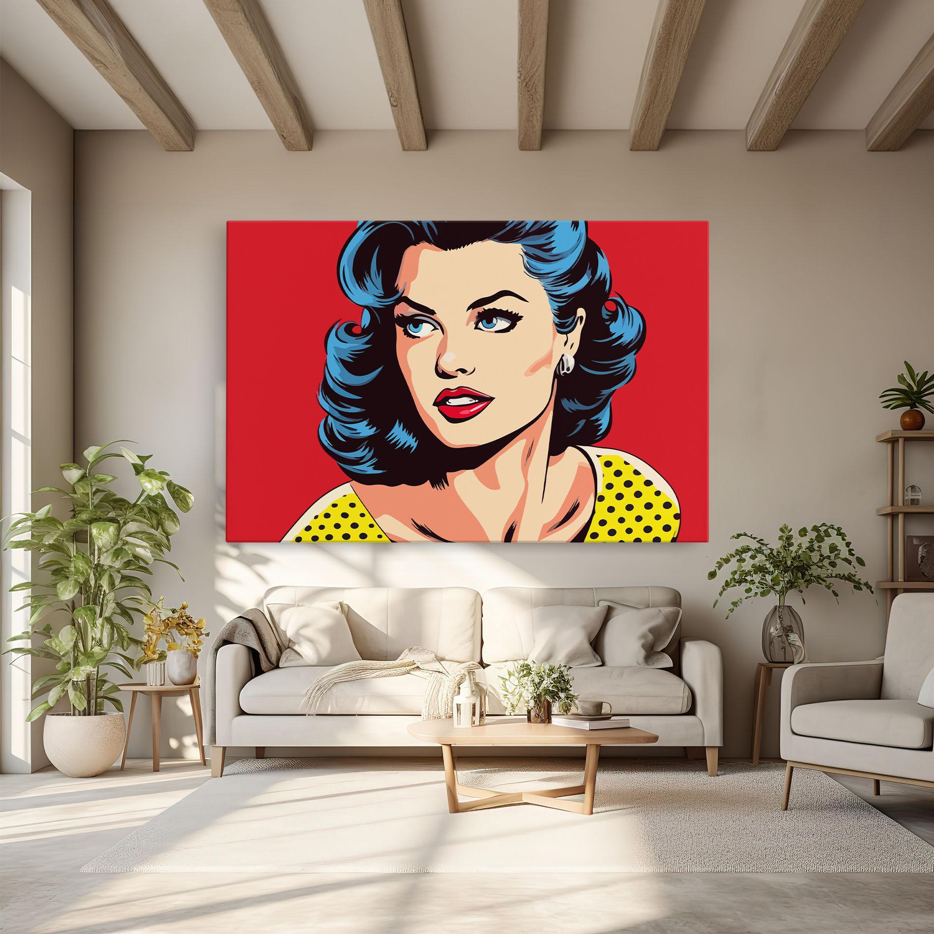 Leinwandbild Blue Pop Eyes mockup 6