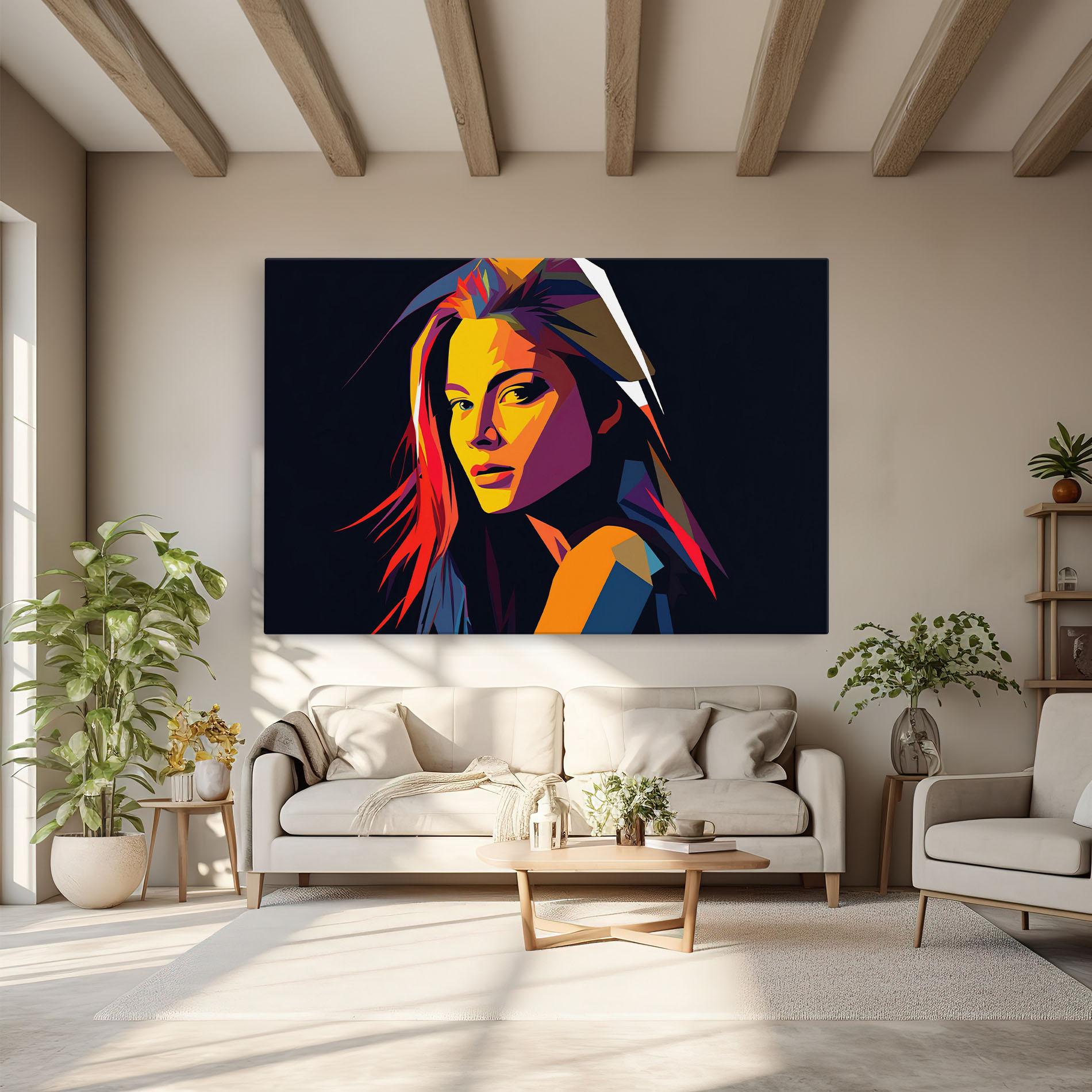 Leinwandbild Orange Pop Light mockup 6