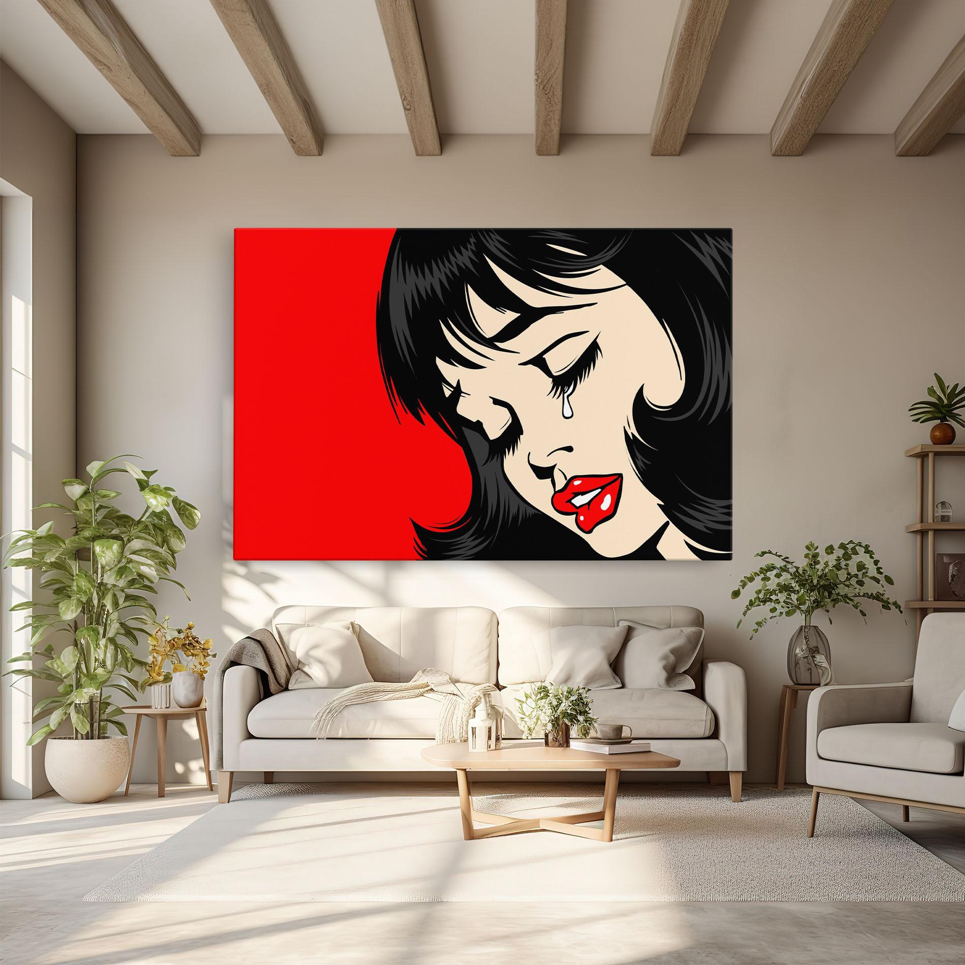 Leinwandbild Pop Crying mockup 6