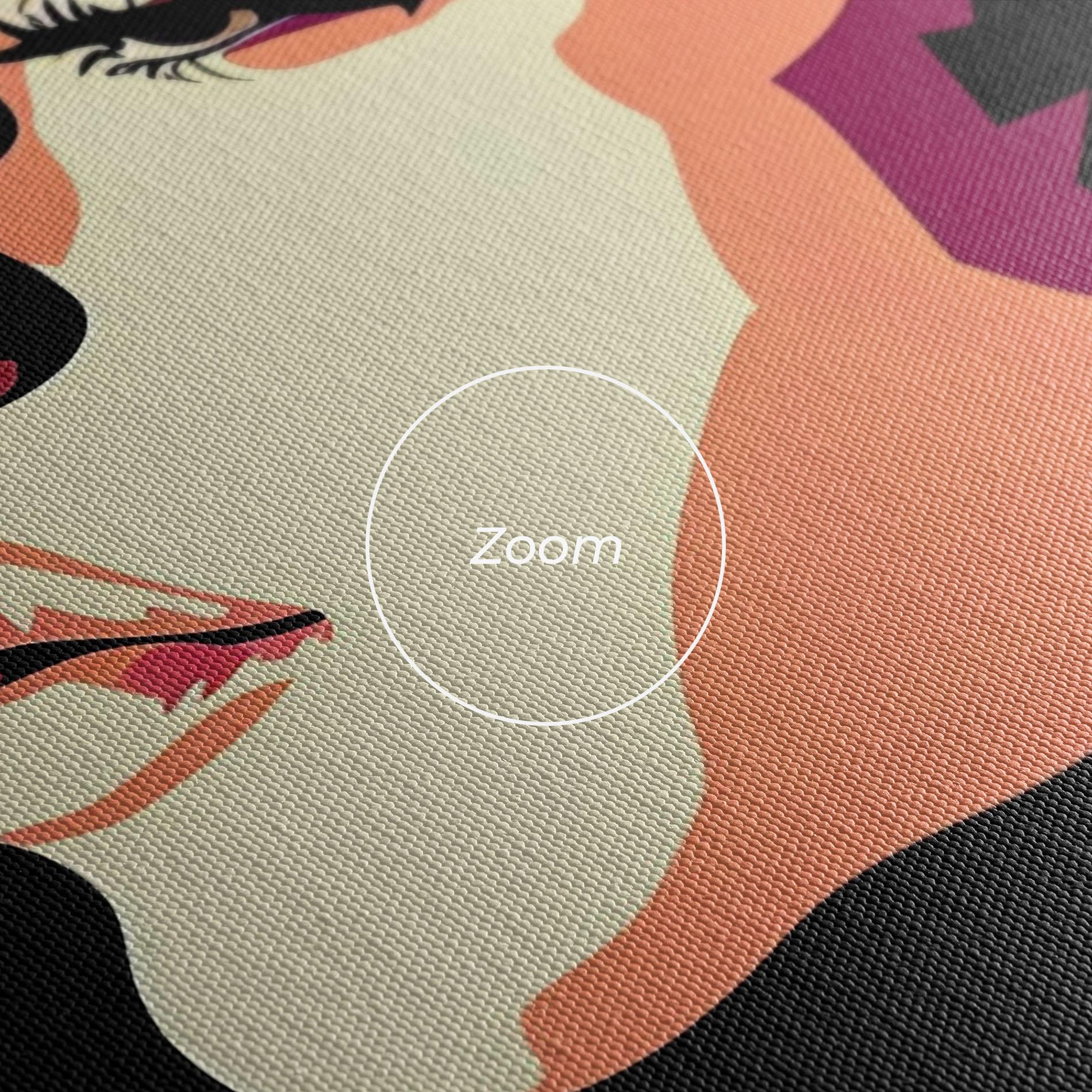 Leinwandbild Cream Pop Art mockup 3