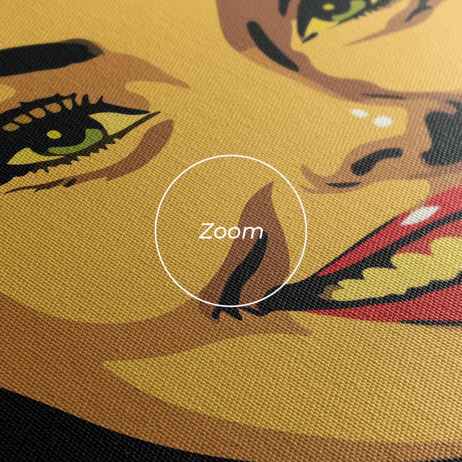 Leinwandbild Green Light Pop Lady mockup 3