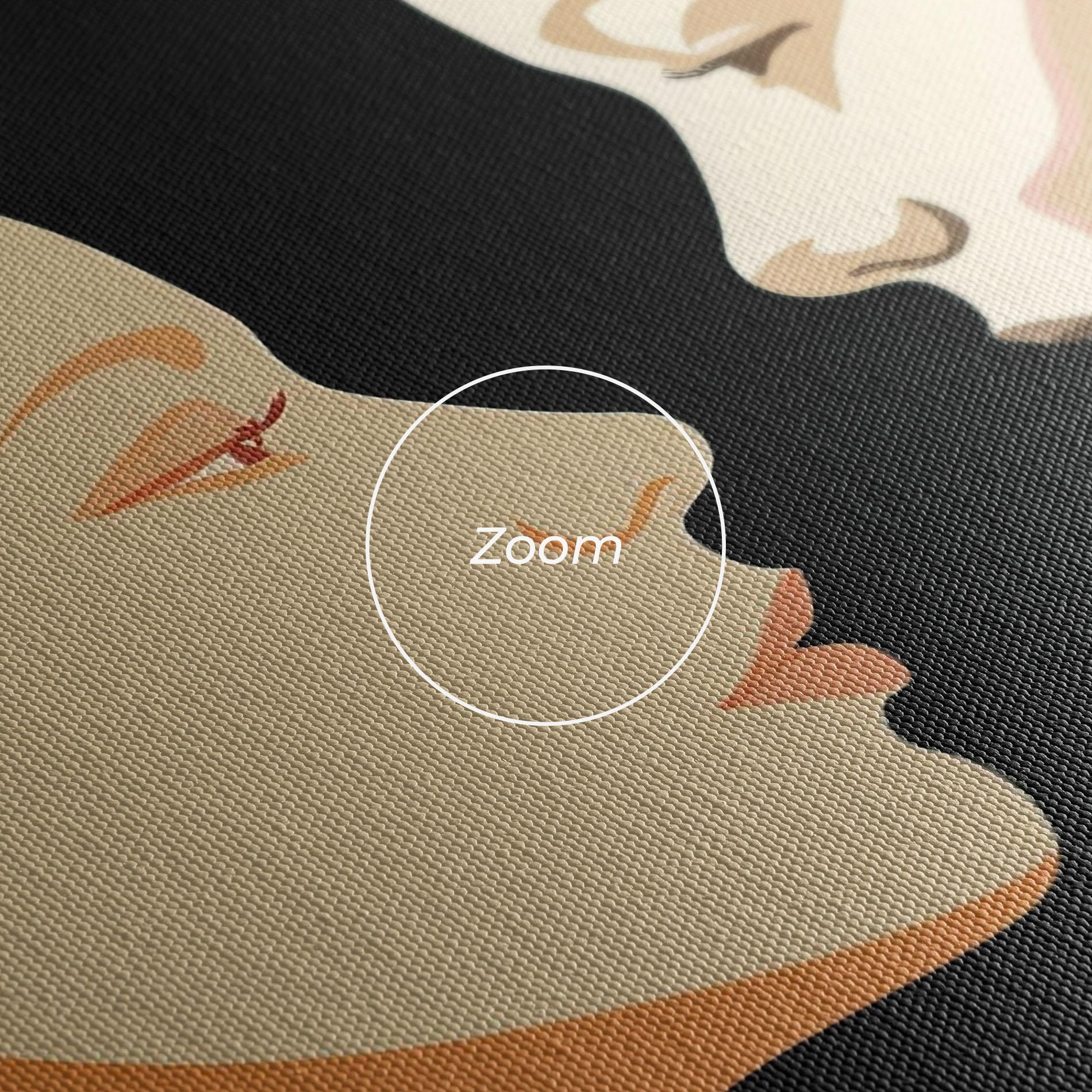 Leinwandbild Orange Pop Girl mockup 3