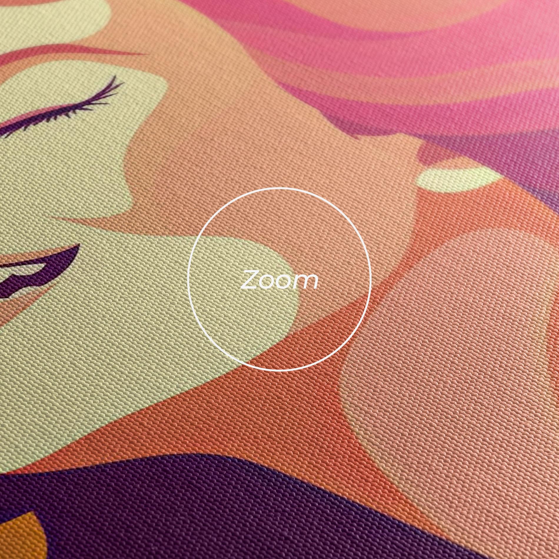 Leinwandbild Pink Pop Hair mockup 3