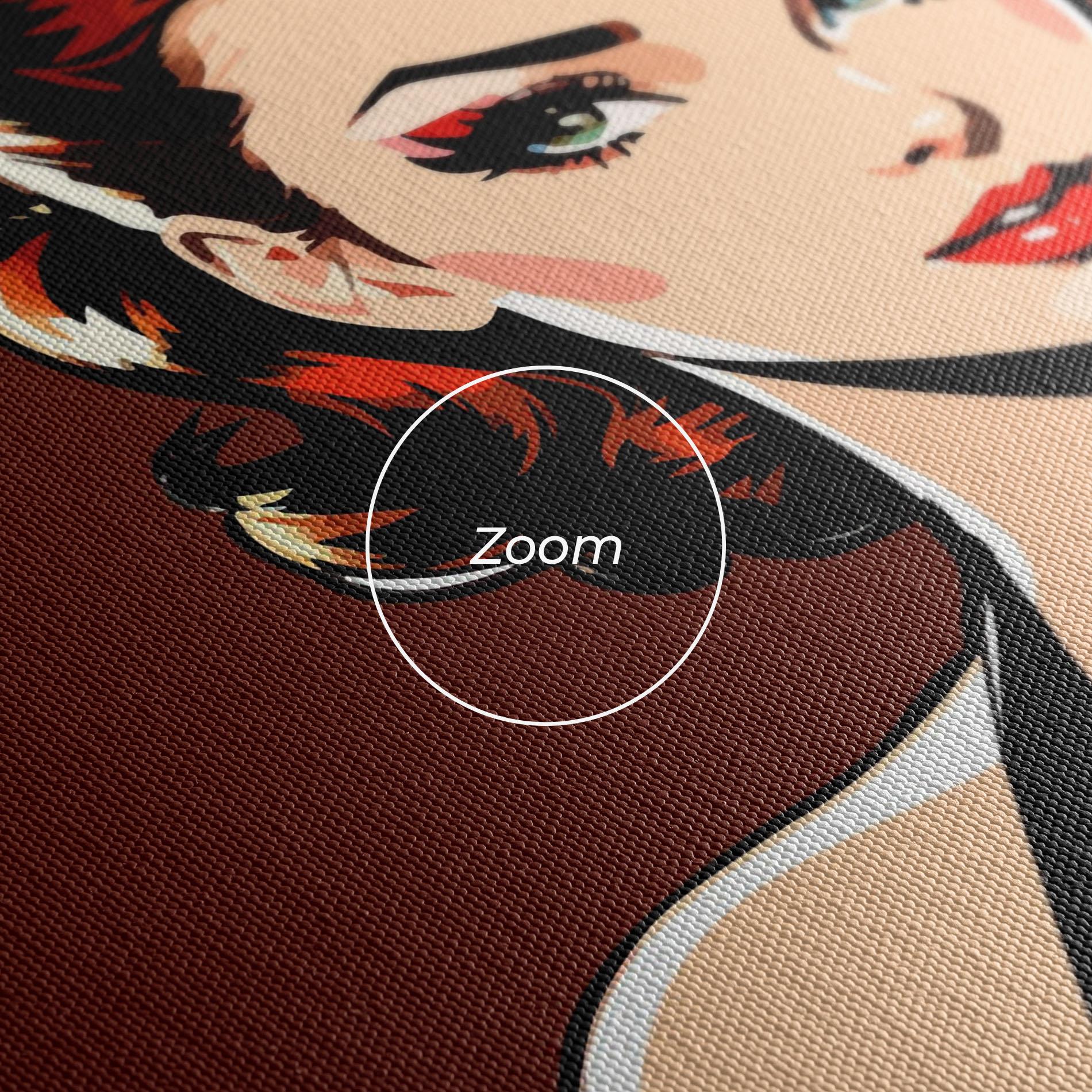 Leinwandbild Pop Beautiful Woman mockup 3