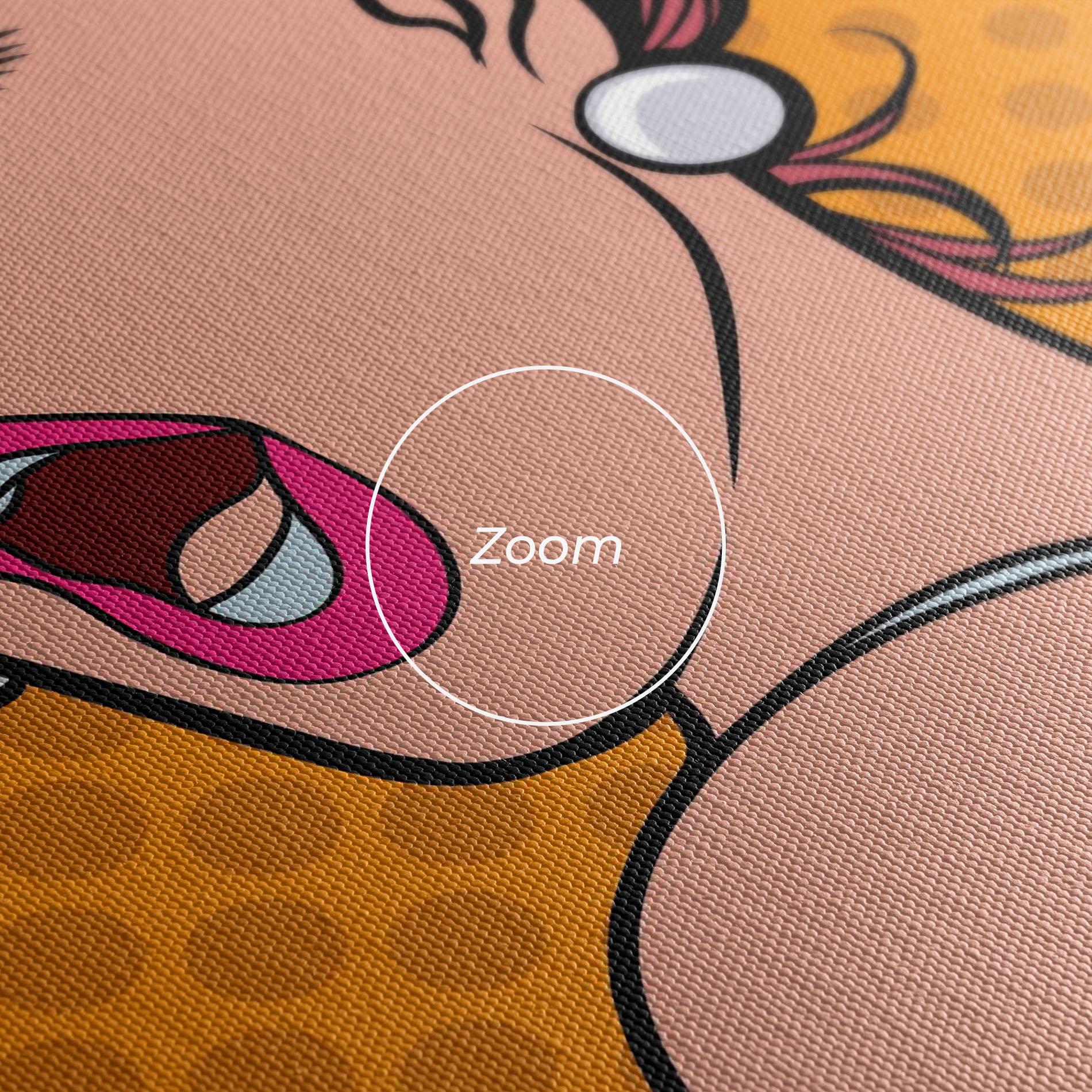 Leinwandbild Pop Comic Lady mockup 3