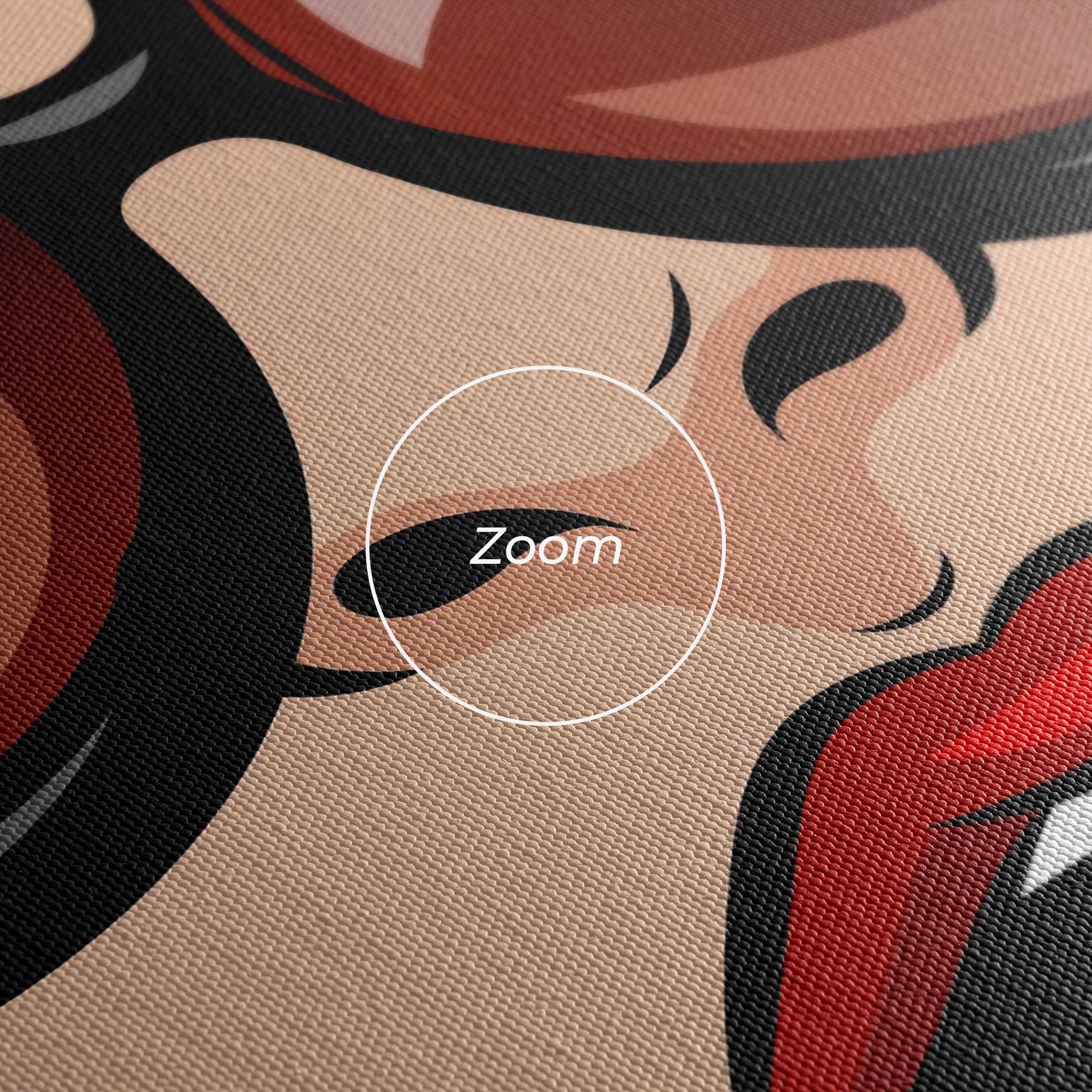 Leinwandbild Pop Glasses Woman mockup 3