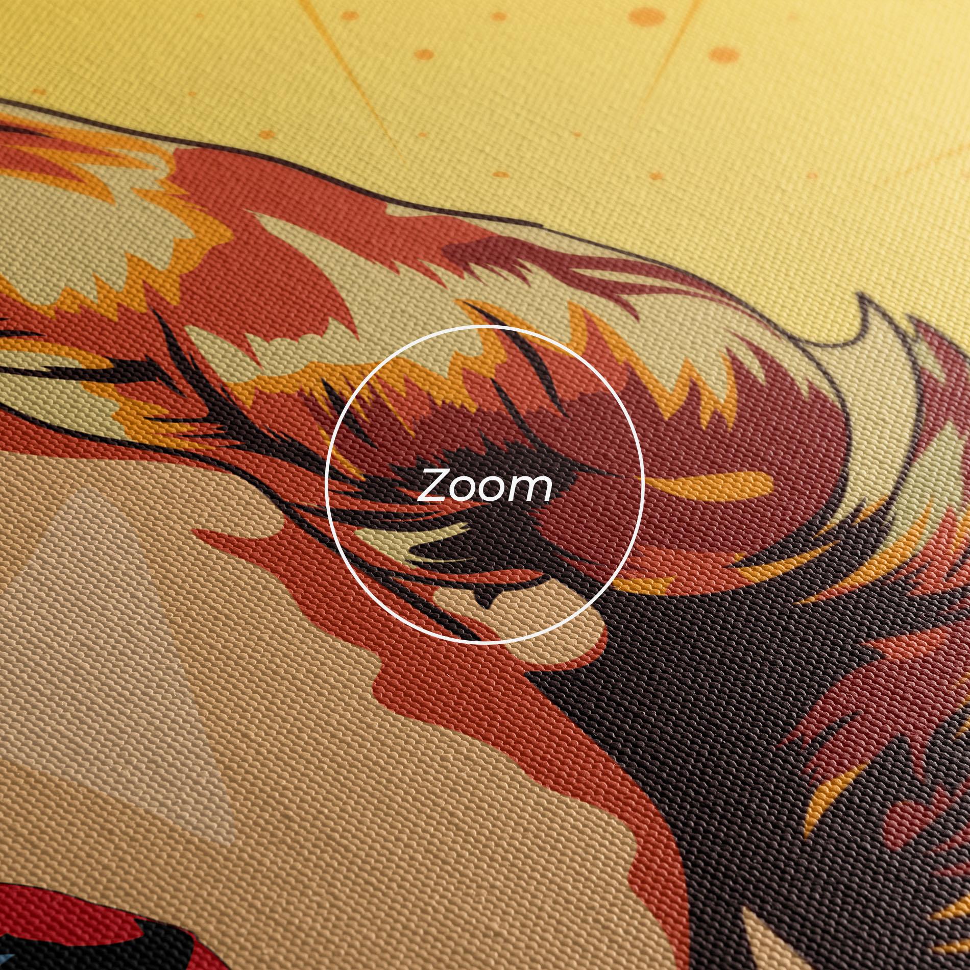 Leinwandbild Surprised Blonde Lady mockup 3