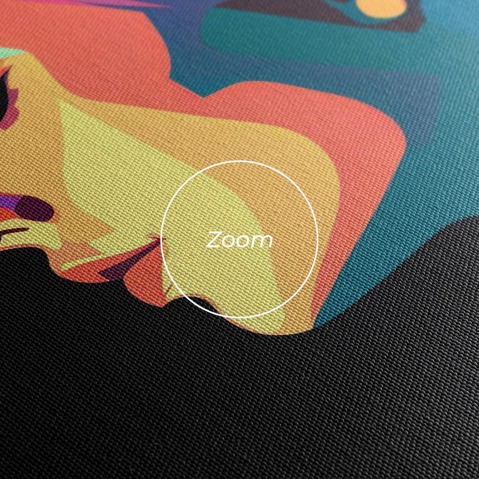 Leinwandbild Worm Pop Light mockup 3