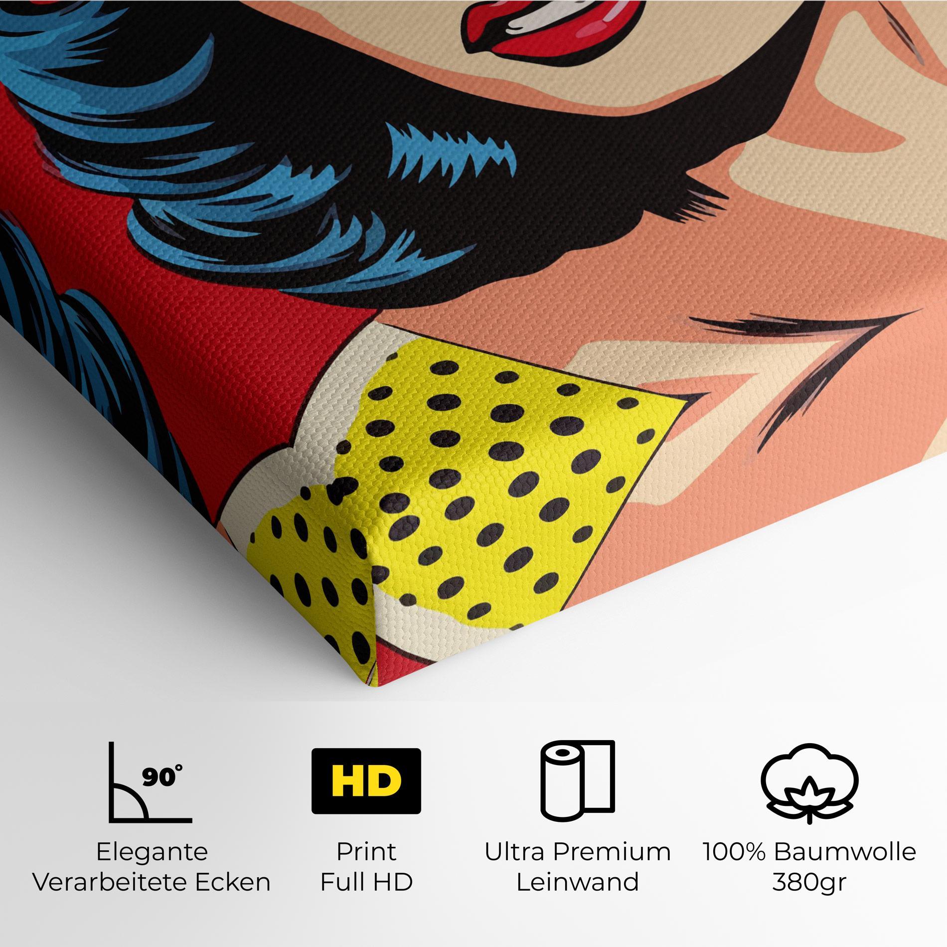 Leinwandbild Blue Pop Eyes mockup 4