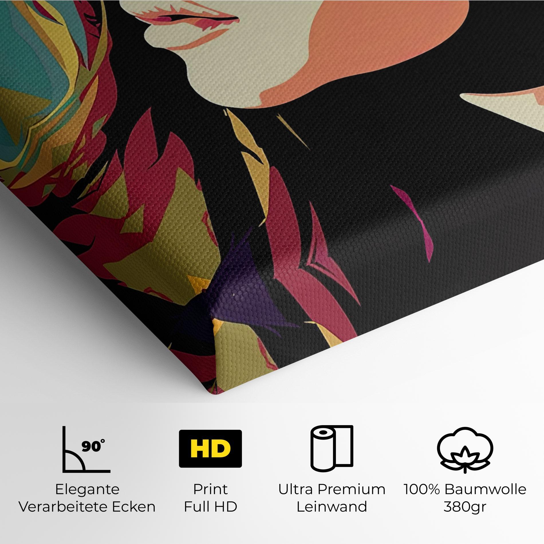 Leinwandbild Cream Pop Art mockup 4