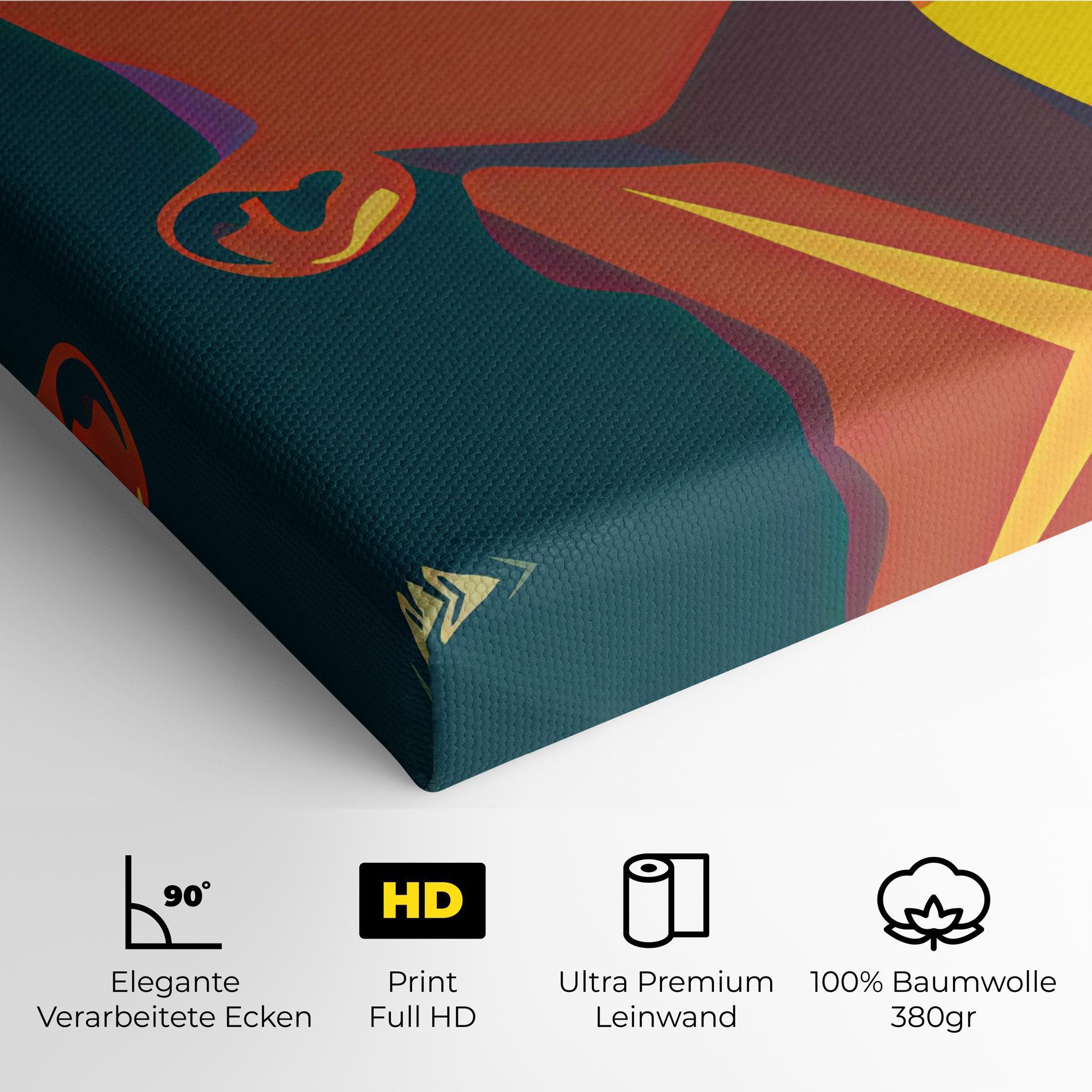 Leinwandbild Pop Female Color mockup 4